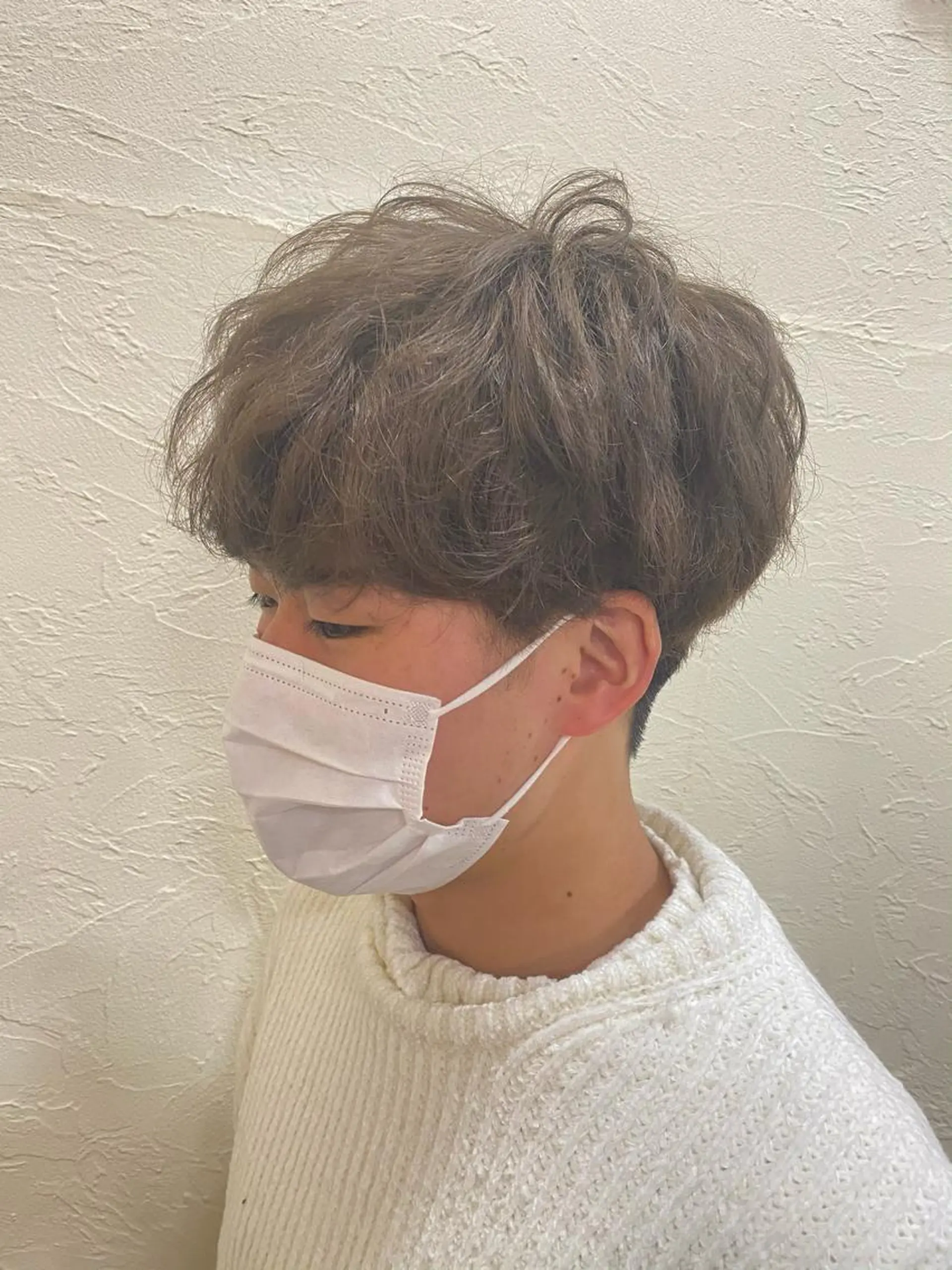 ショート カラー メンズ マッシュ アッシュ アッシュグレー マッシュヘア カット ヘアカラー トリートメント ENIF ヤマグチアツコのヘアスタイル