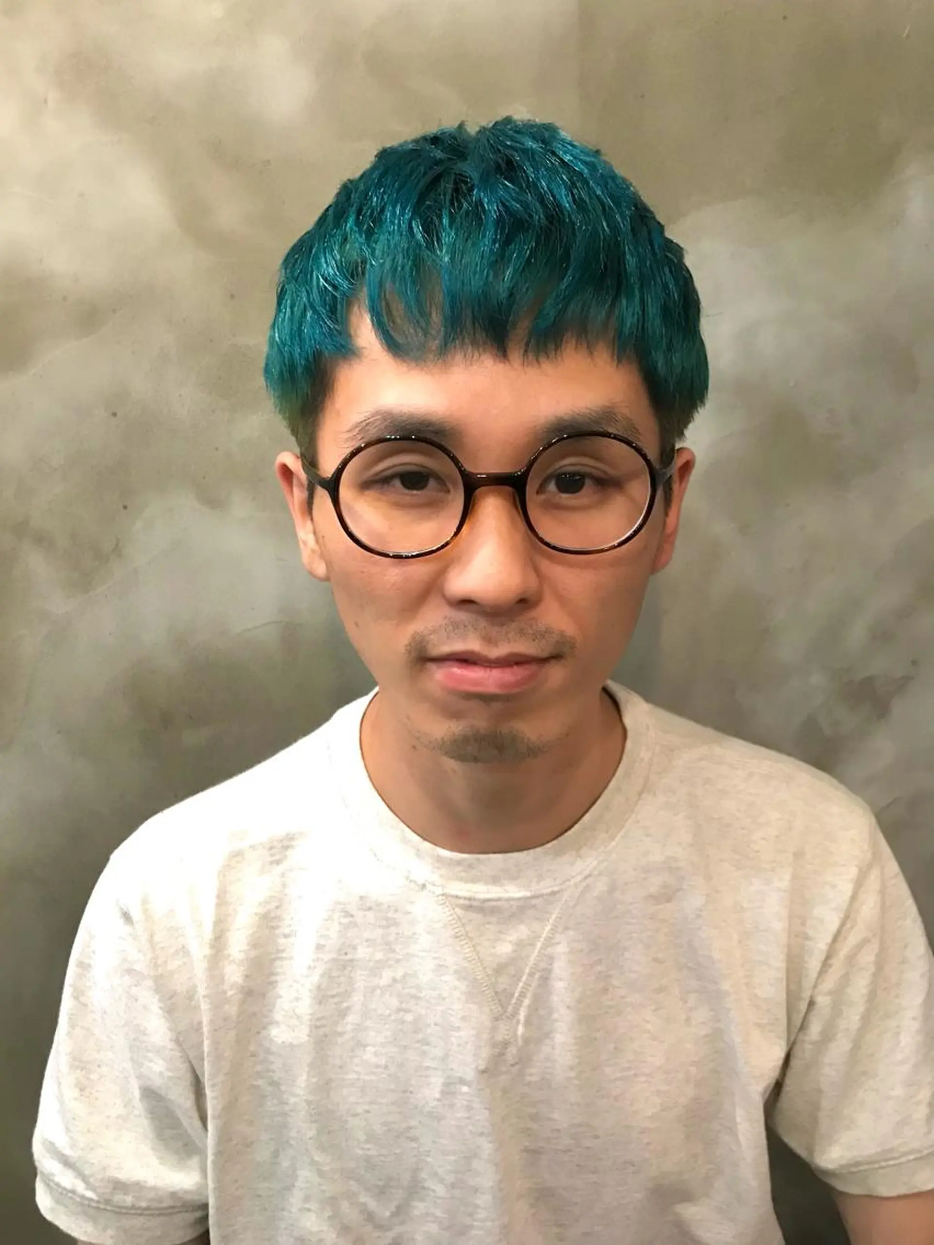 ショート カラー メンズ 木村陸弥 似合わせ 透明感カラー🌿のヘアスタイル