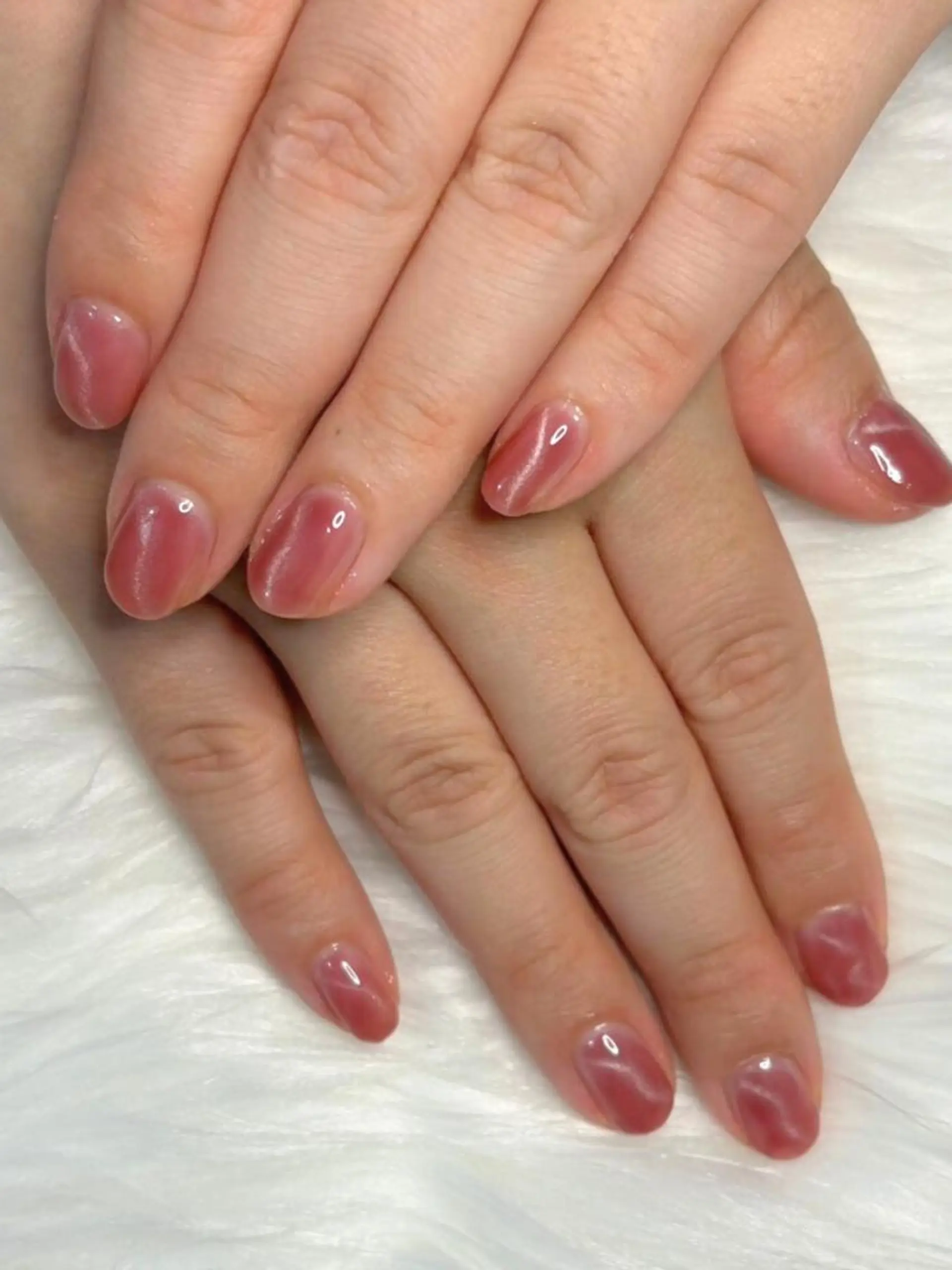 カラー ピンクカラー 菊嶋 文代のネイルデザイン