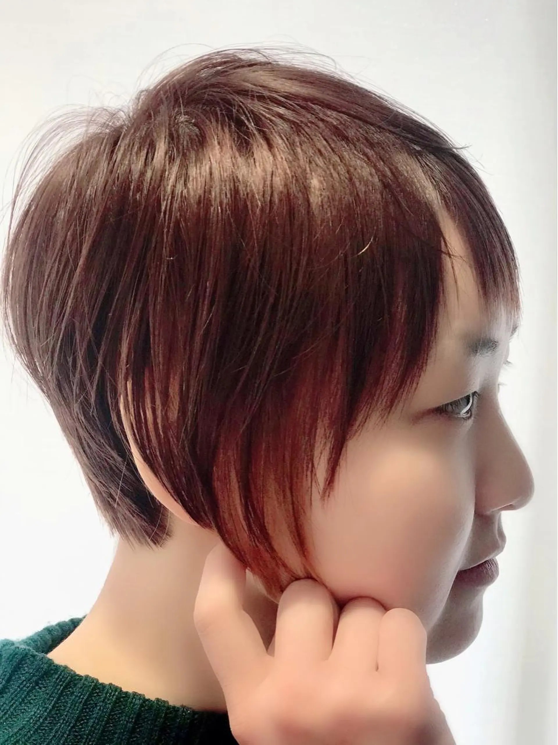 ショート ボブ ヘアカラー トリートメント 代表 清水稔也 オージュアソムリエのヘアスタイル