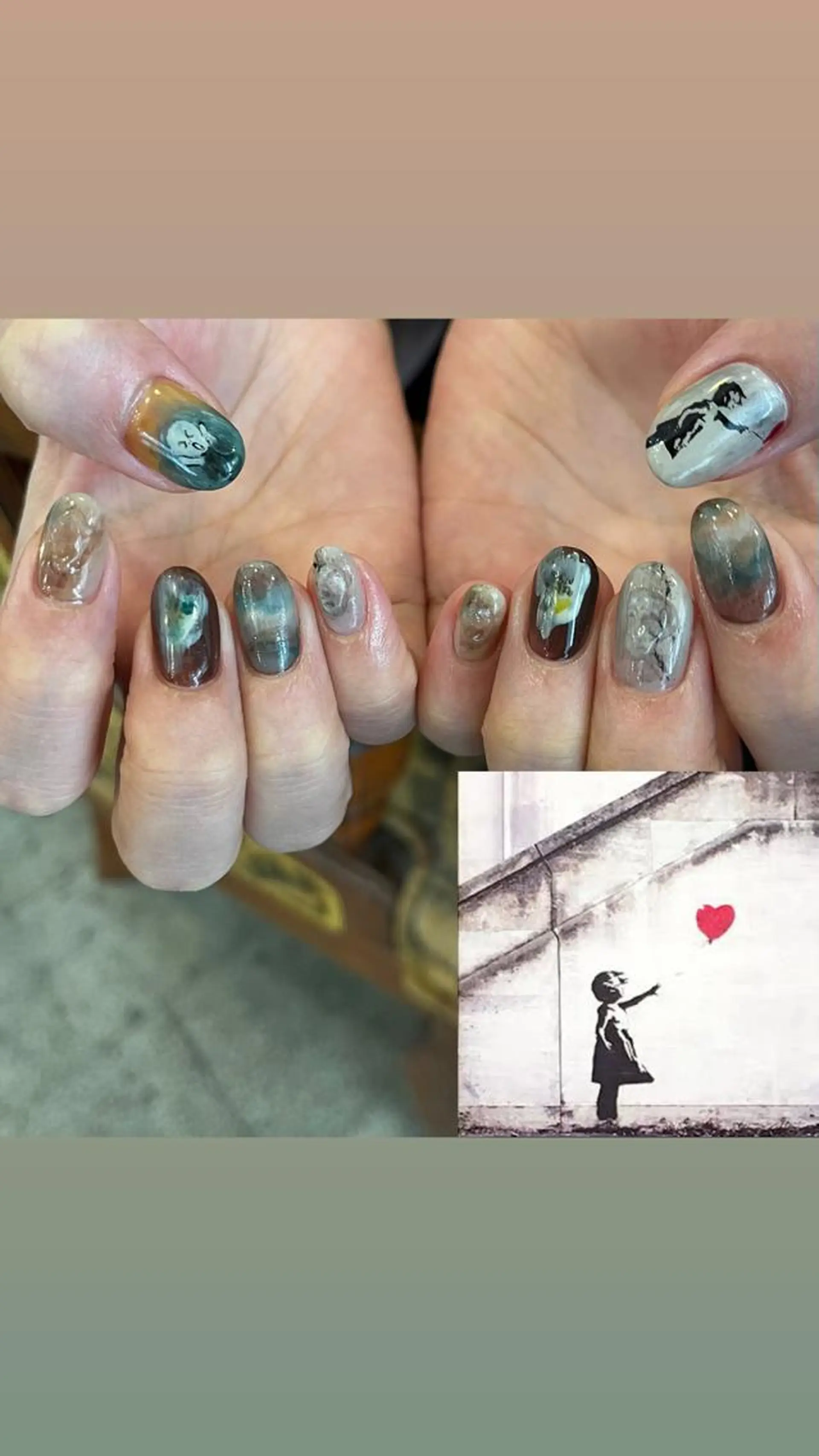 ネイル ハンドネイル Trico Antique所属・岩本 杏のネイルデザイン