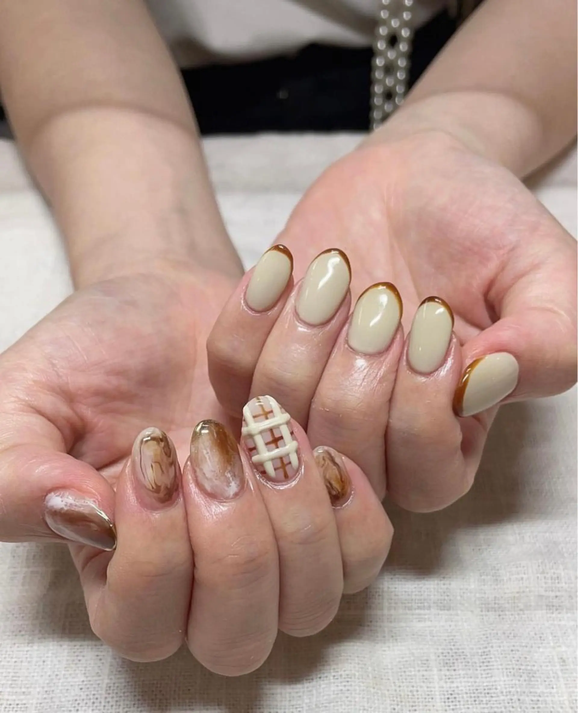 ネイル フレンチネイル kim yuaのネイルデザイン