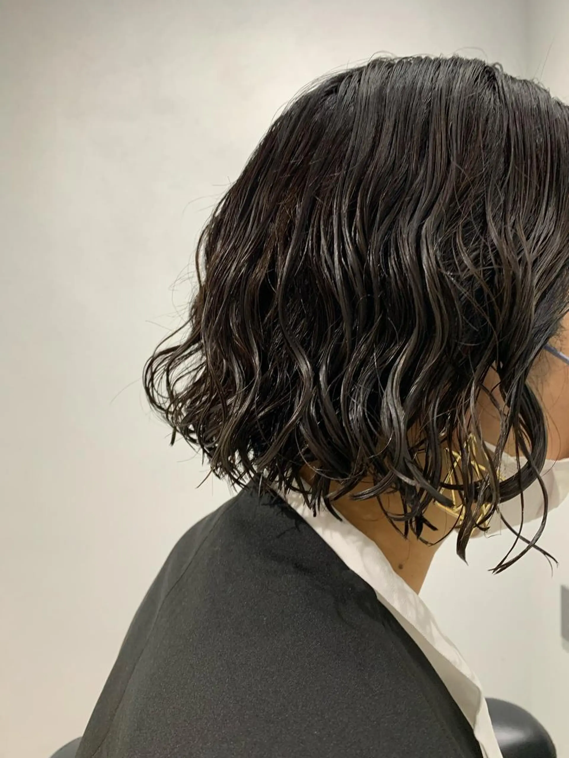 ショート パーマ ボブパーマコテ巻き風 パーマNo1深江秀平のヘアスタイル