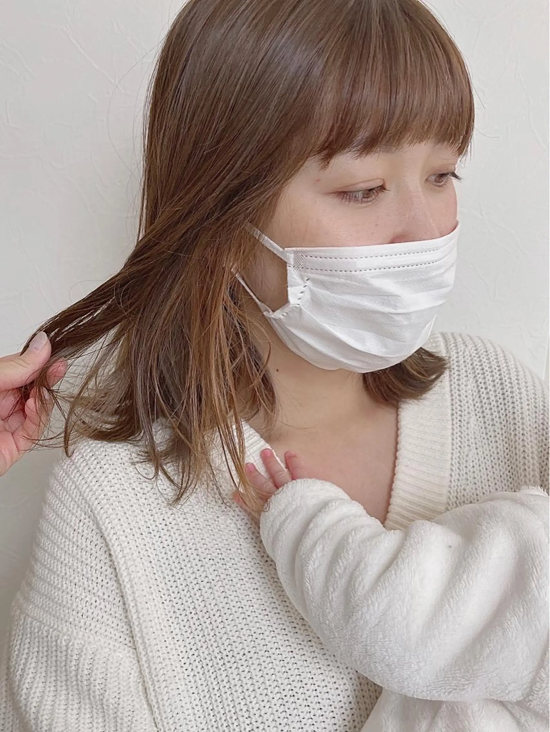 ミディアム 似合わせカット カット ヘアカラー トリートメント milk所属・キノシタ マユのヘアスタイル