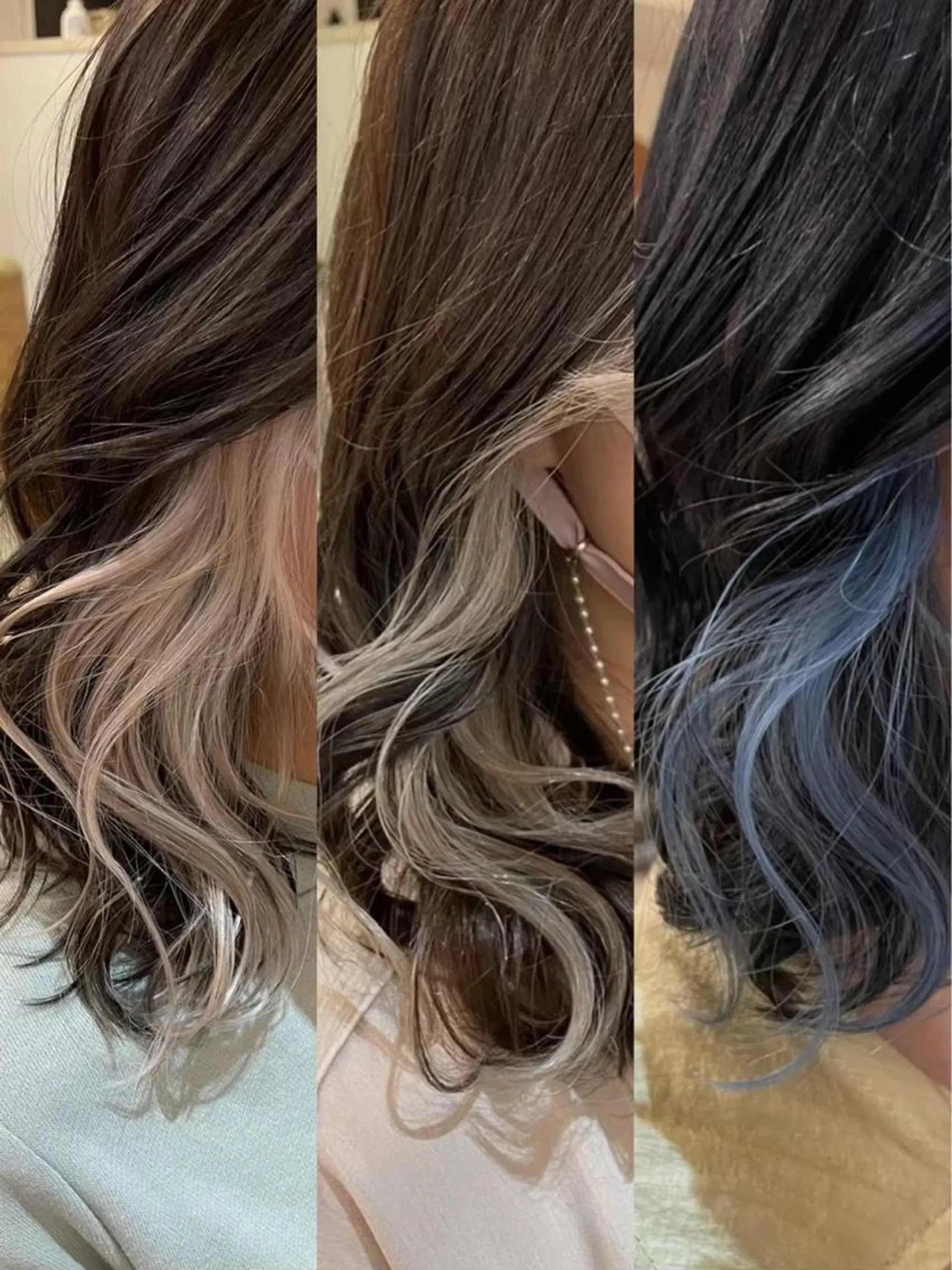 セミロング カラー レイヤー/艶カラー /韓国ヘア/高松のヘアスタイル