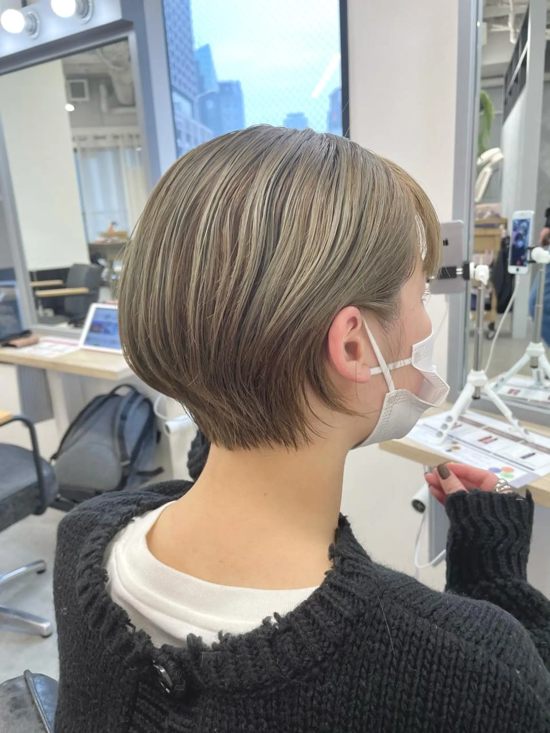 ショート カラー 🔵暗髪　特化🔵 梅田・増田のヘアスタイル