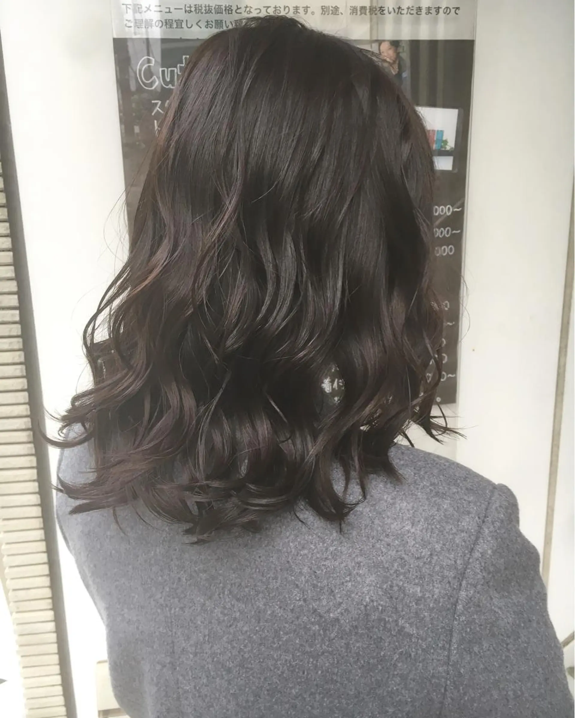 セミロング カラー ヘアアレンジ 榎園 由美のヘアスタイル
