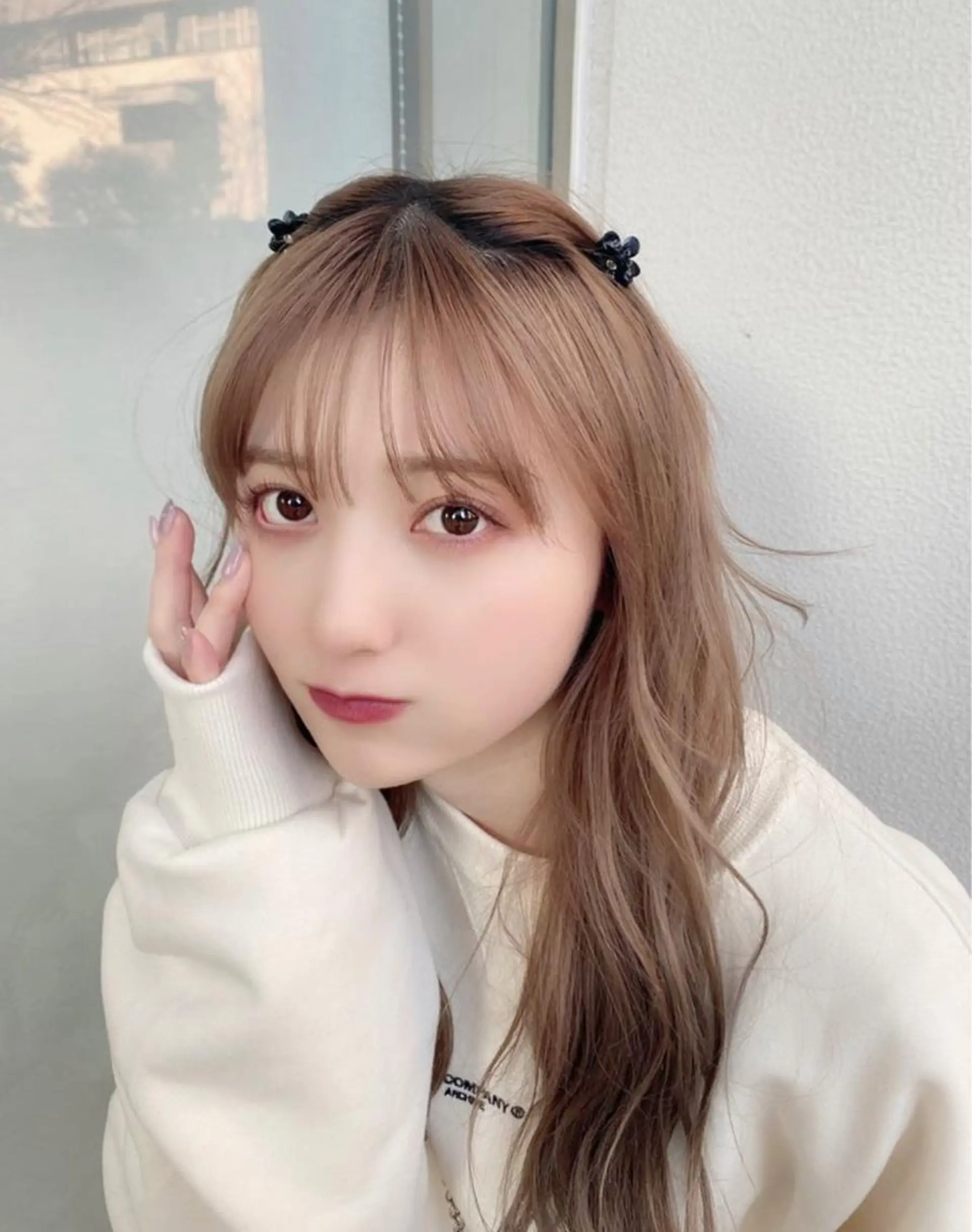 ロング カラー ヘアアレンジ メンズ 透明感ラベンダー💗 SHOのヘアスタイル