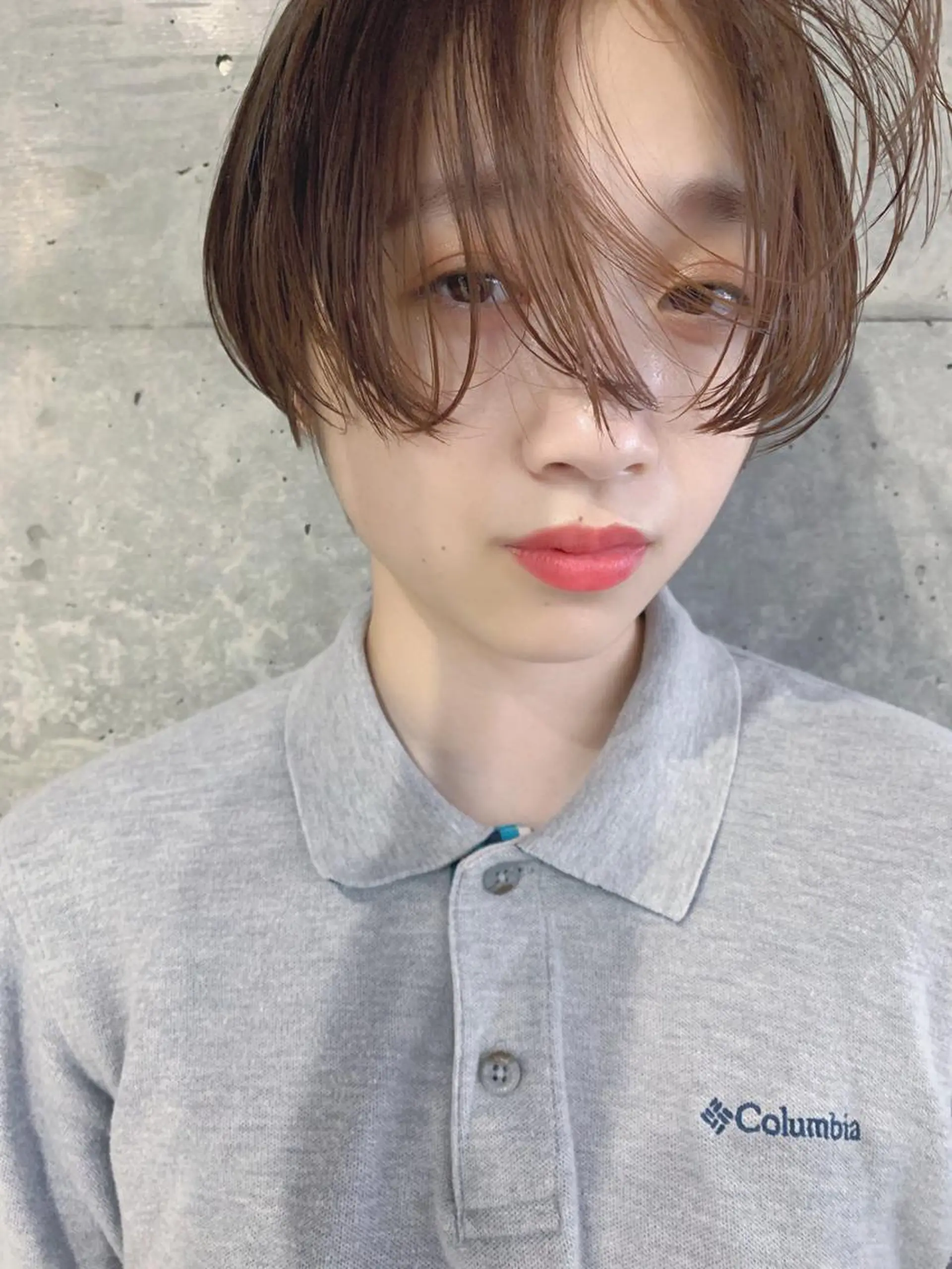 ショート カラー ボブパーマコテ巻き風 パーマNo1深江秀平のヘアスタイル