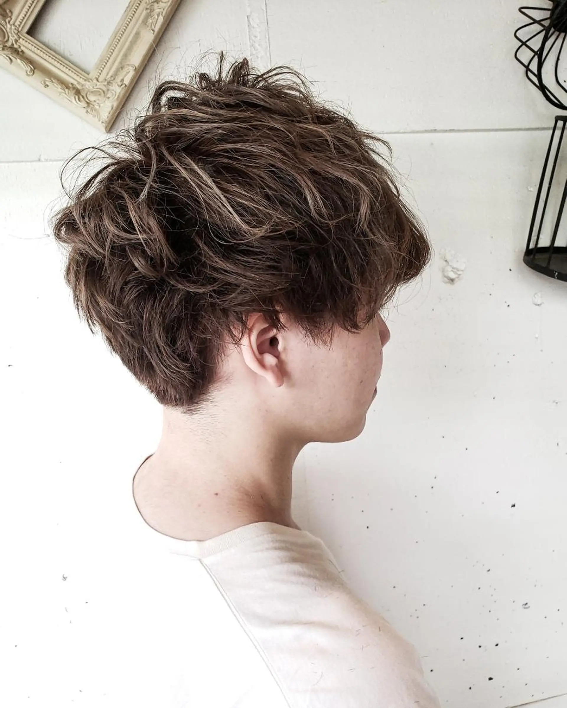 ショート メンズ カラー マッシュ カット ヘアカラー 尾野 恭平のヘアスタイル