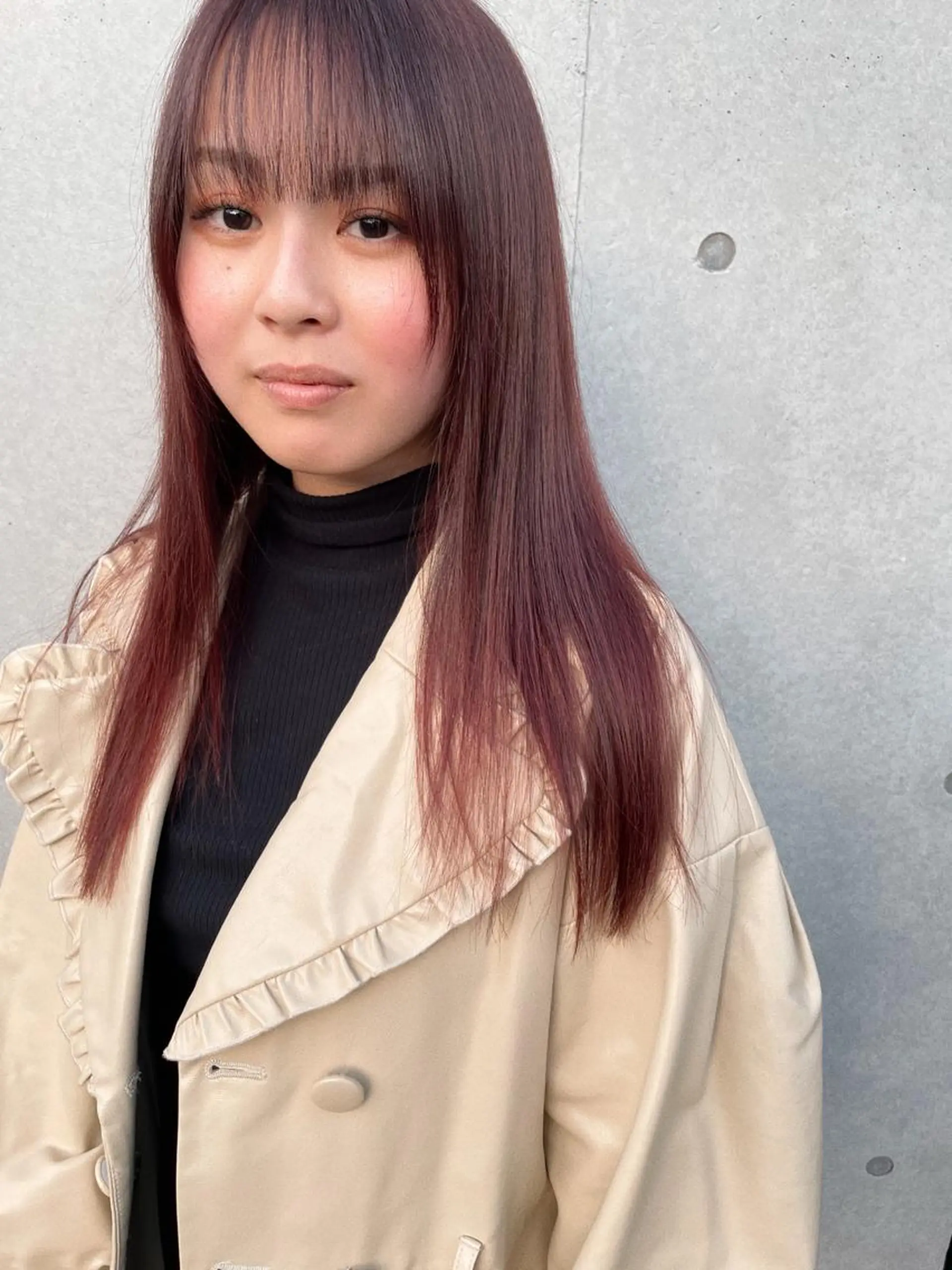 セミロング カラー カット ヘアカラー トリートメント センスをお届けします 大谷将生INFPのヘアスタイル