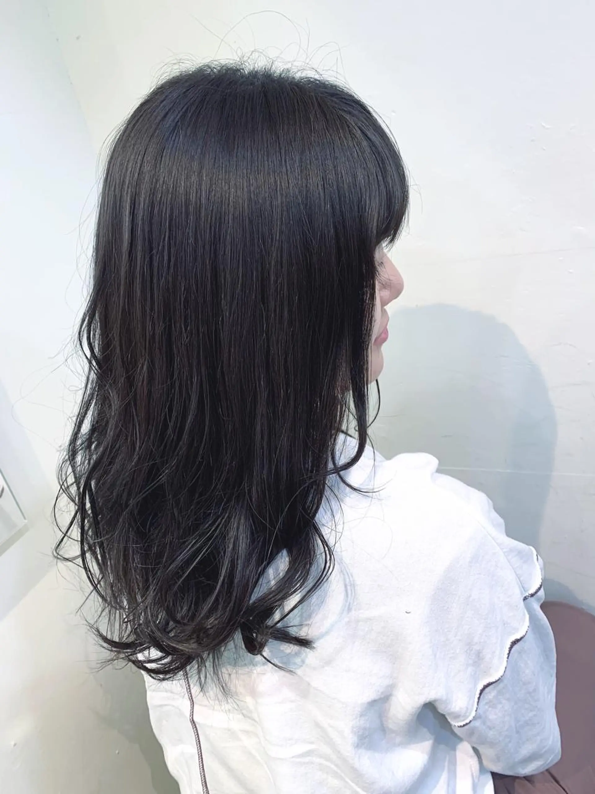 セミロング カラー おおたけ あゆみのヘアスタイル