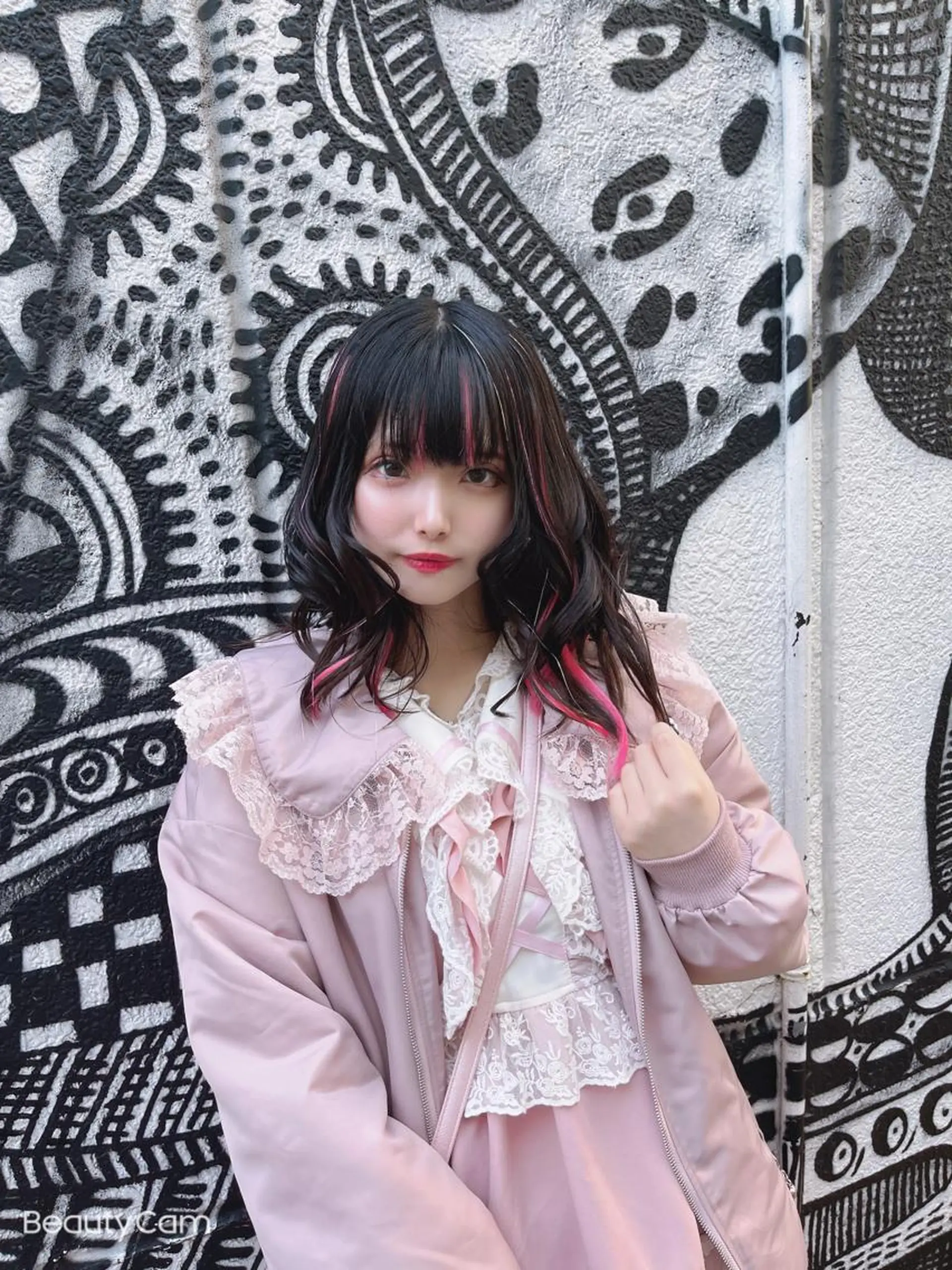 セミロング カラー ヘアアレンジ マツエク・マツパ ピンクカラー カラーマツエク エクステ haco+所属・🌈派手髪エクステ ブレイズ🌈ひろとのヘアスタイル