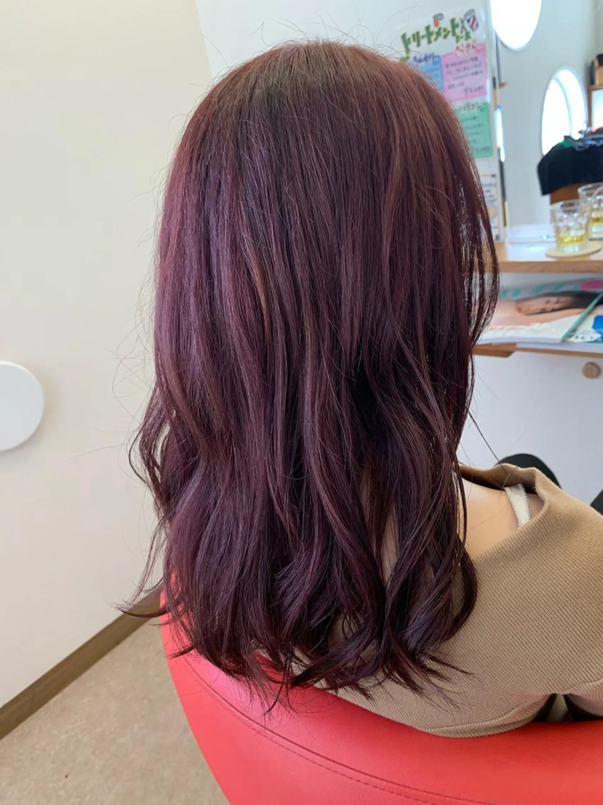 セミロング カット ヘアカラー トリートメント 國井 瑞貴のヘアスタイル