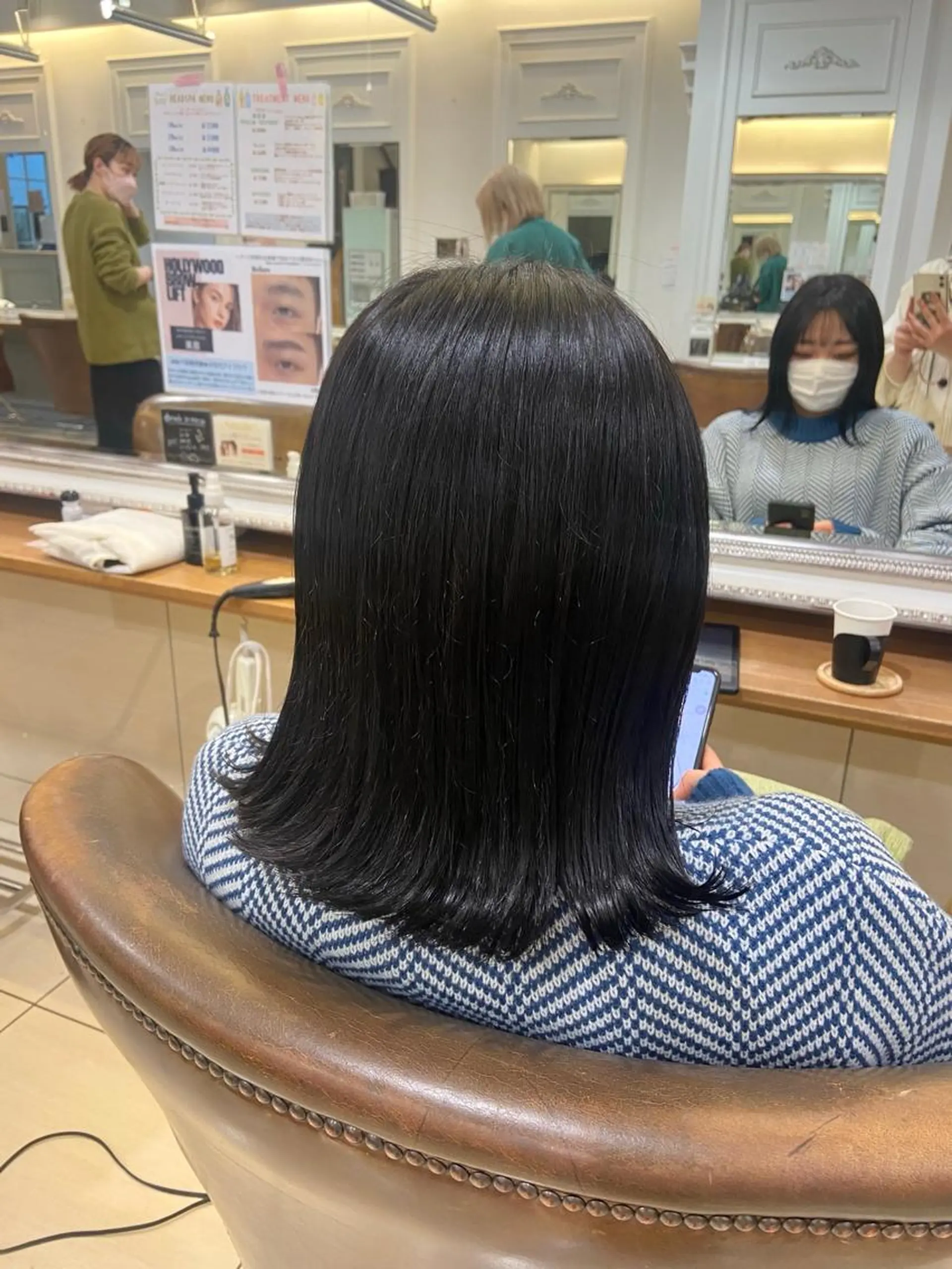 ミディアム カラー ダークグレー 学生 カット ヘアカラー 🫧 nanaco🫧のヘアスタイル