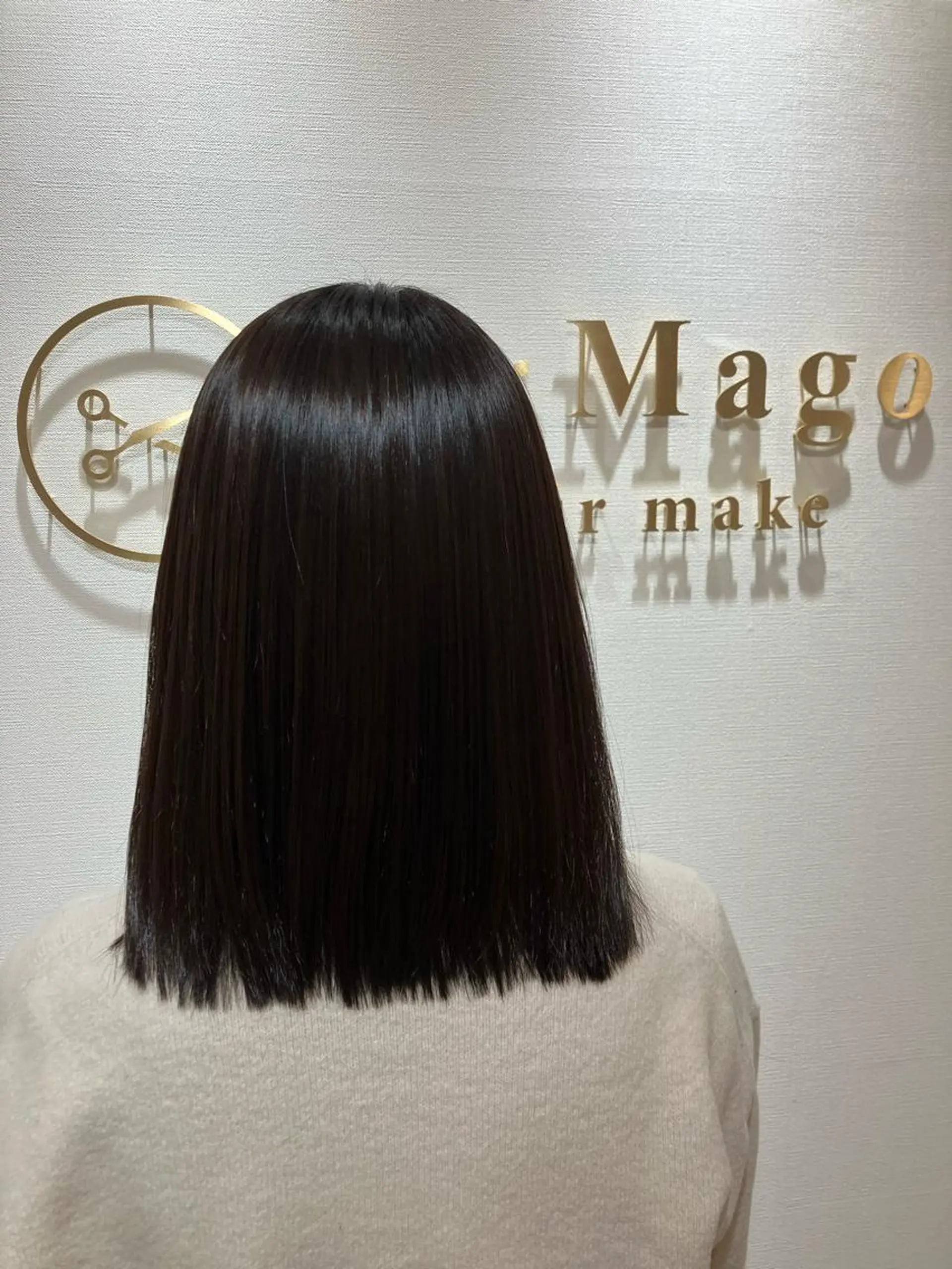 ミディアム カラー キッズ カット ヘアカラー トリートメント 横浜関内髪質改善 re:Magoのヘアスタイル
