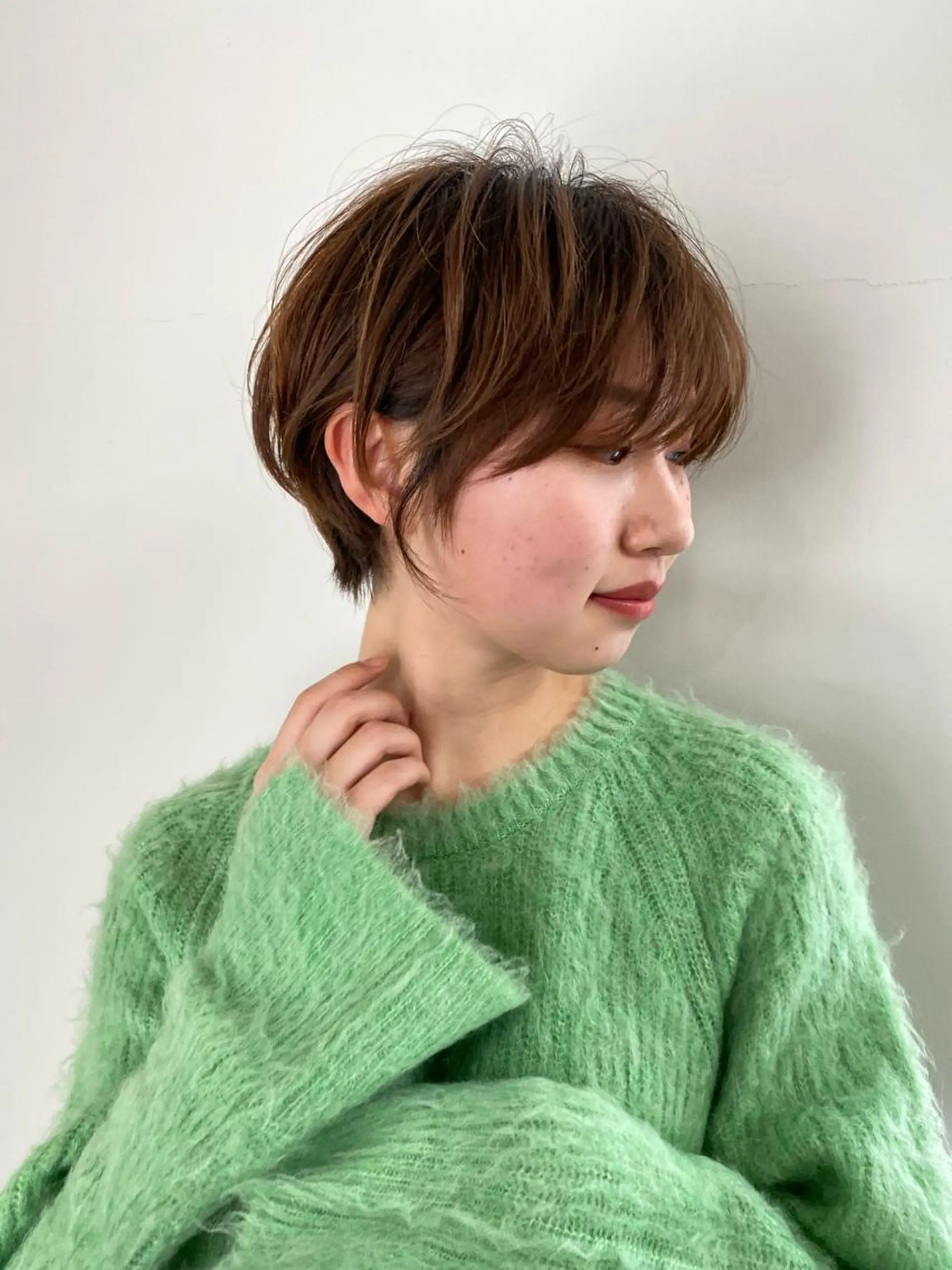 ショート 京都レイヤーカット/ 縮毛矯正/羽柴りくのヘアスタイル