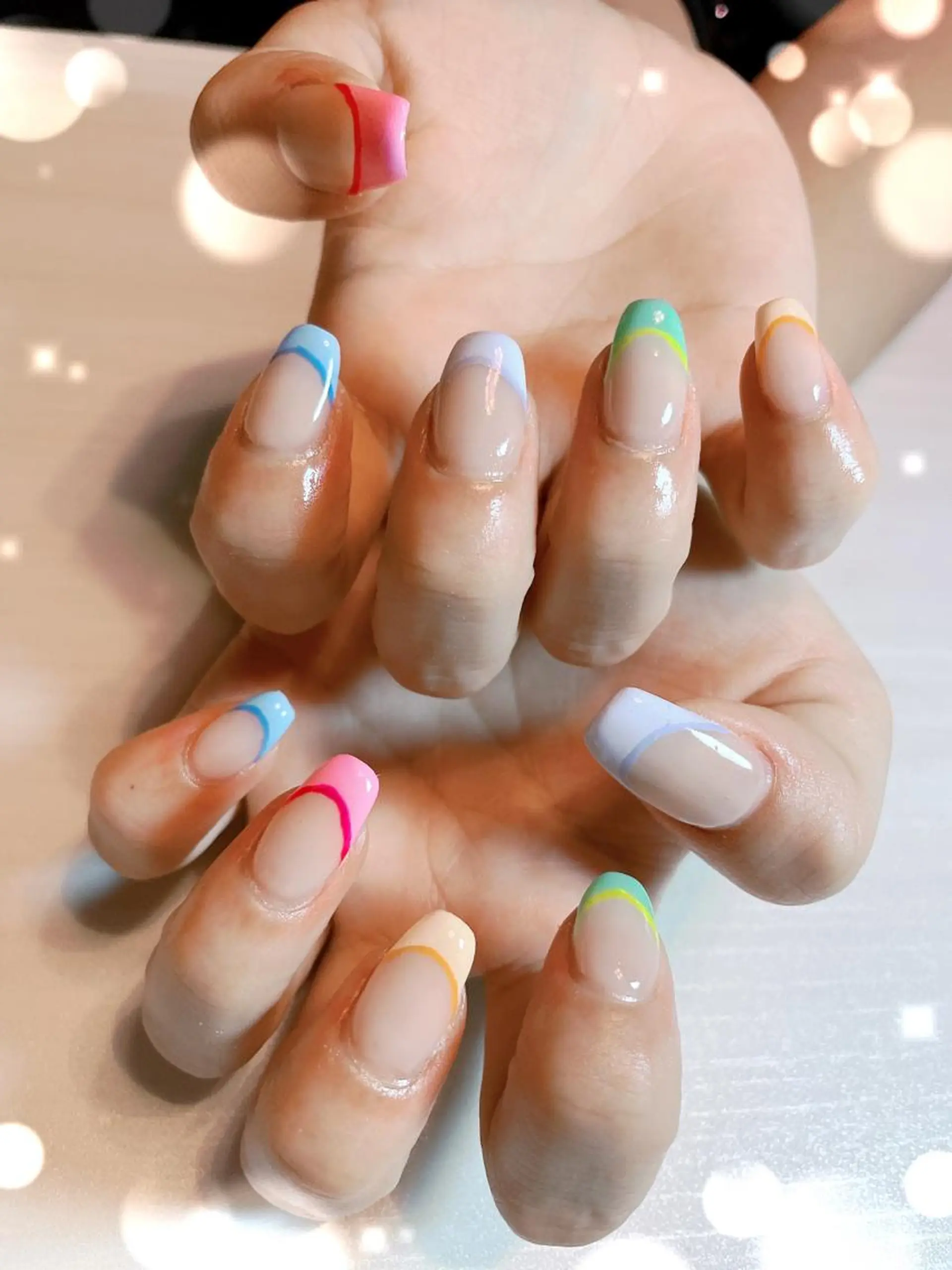 ネイル フレンチネイル ハンドネイル Whity所属・Whity kiriのネイルデザイン