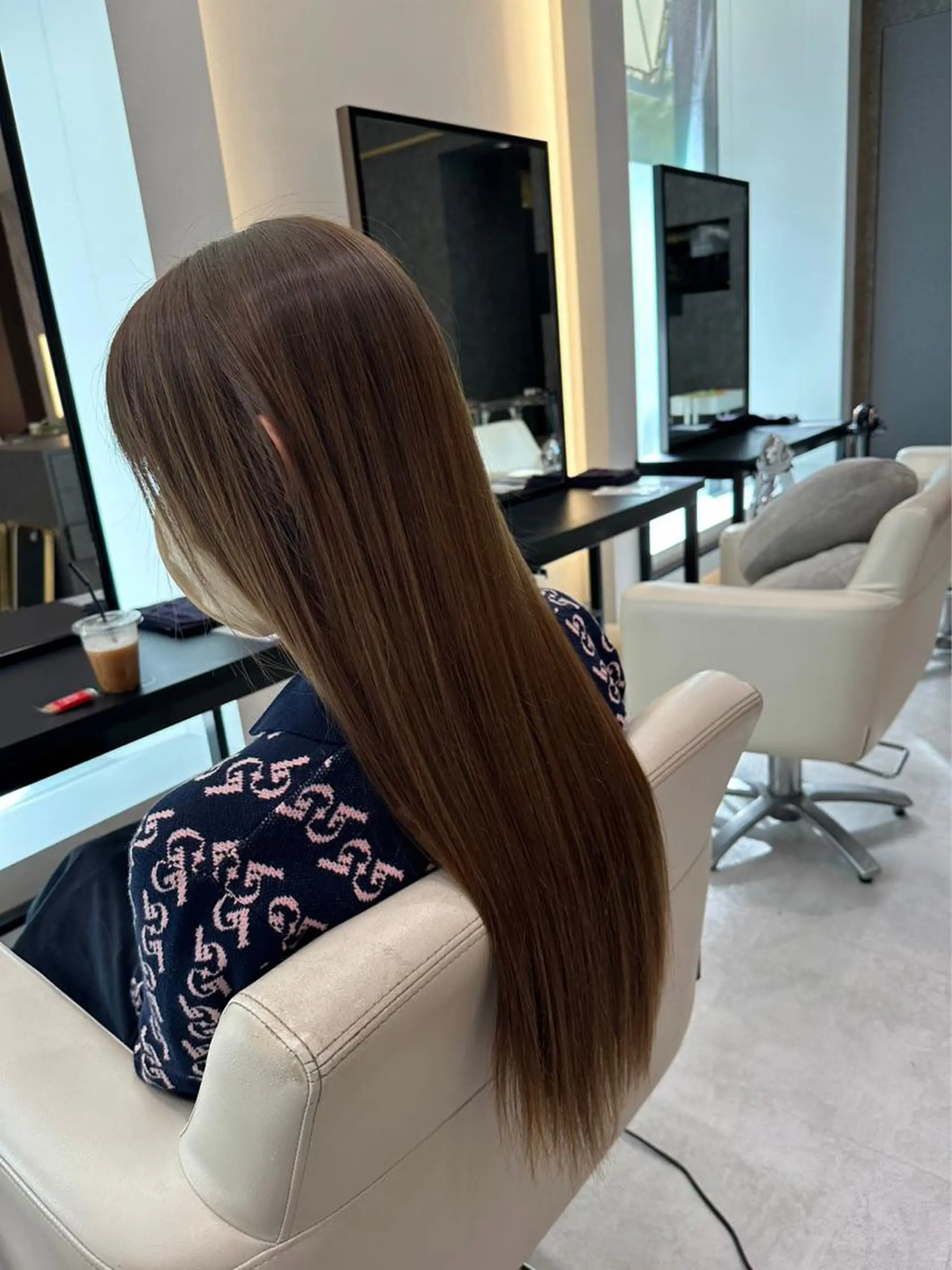 ロング 縮毛矯正 パーマモデル募集 /梅田/宿谷真那斗のヘアスタイル