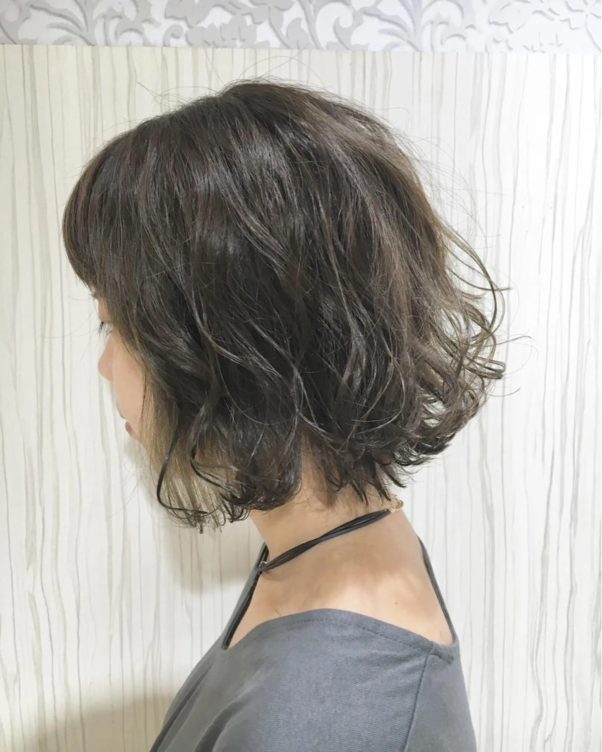 ショート ミディアム カラー パーマ ヘアアレンジ グレージュ ✨艶髪✨透明感✨ 山内大樹のヘアスタイル