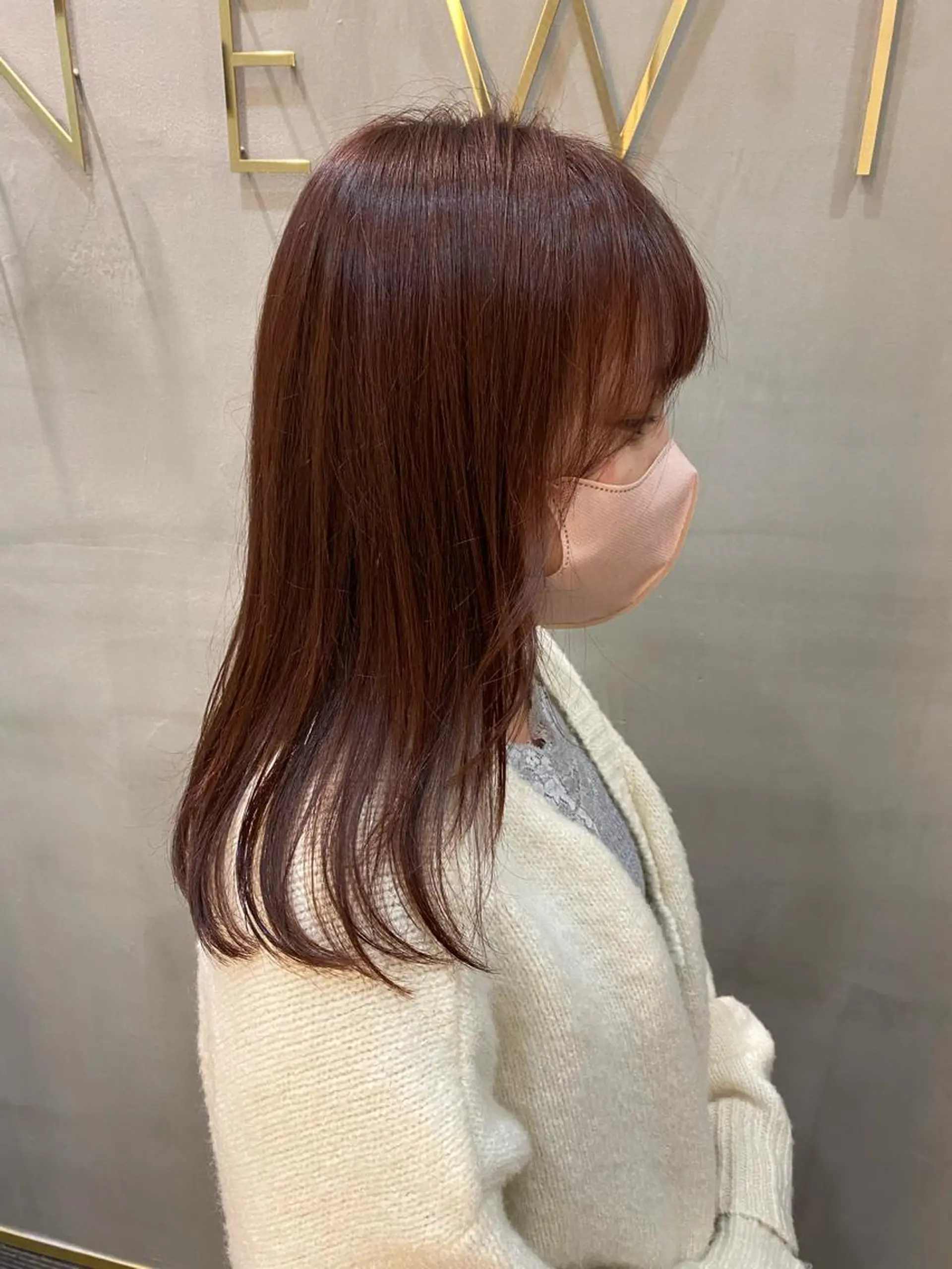 ミディアム カラー 韓国×髪質改善カラー 💎hinaのヘアスタイル