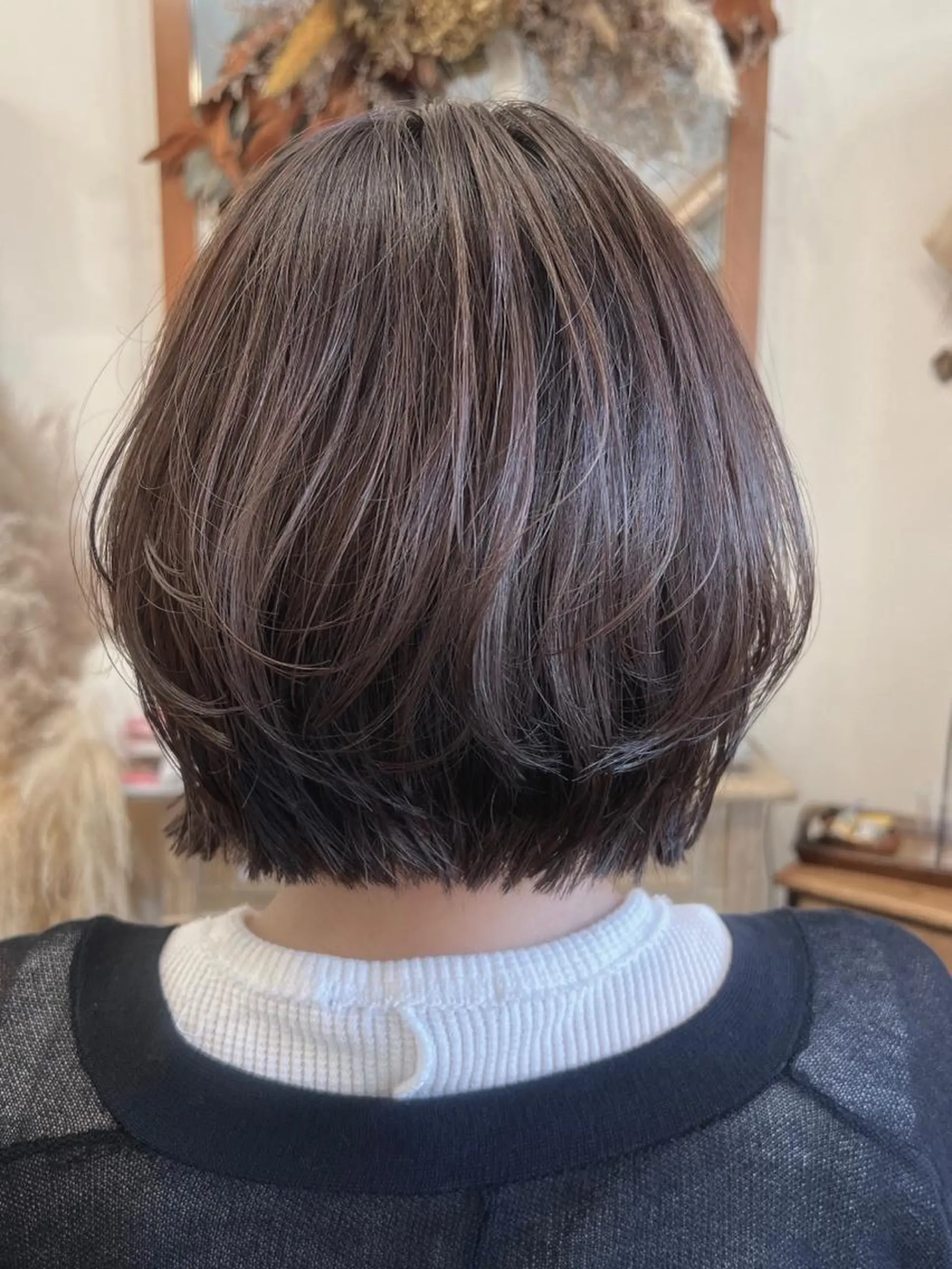 カラー ケアカラー 透明感カラー ボブ hair works raptureのヘアスタイル