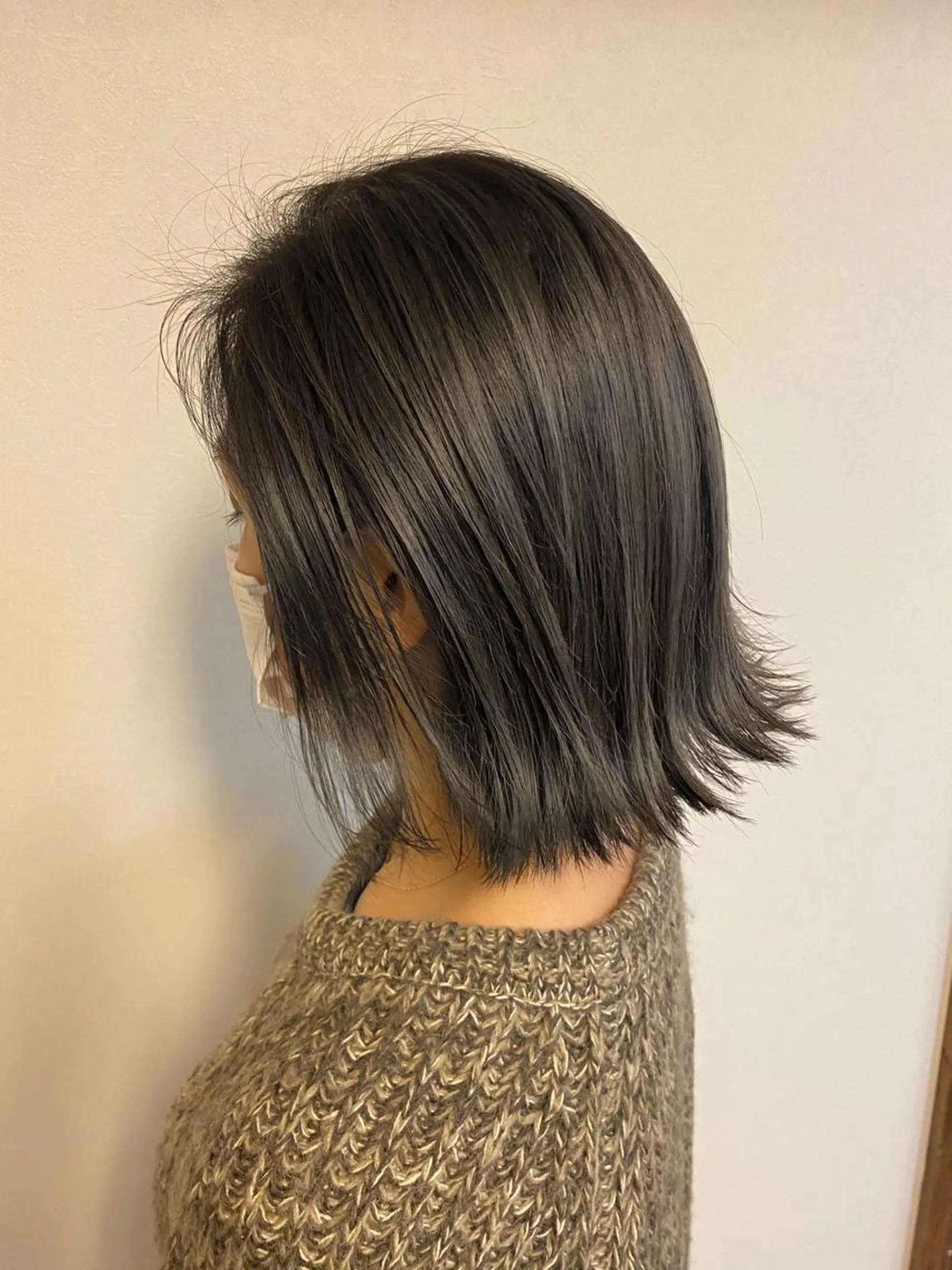 ミディアム ヘアカラー トリートメント ヘアセット ハルカ/透け感カラー /顔周りレイヤーのヘアスタイル