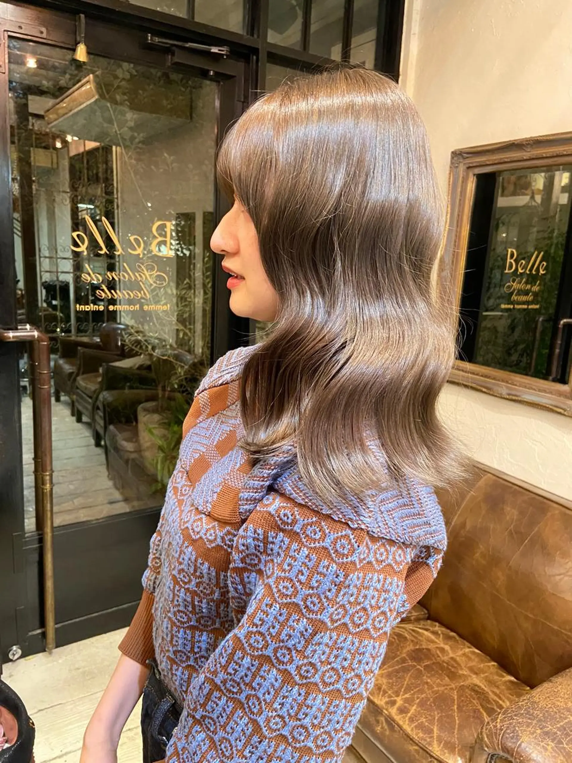 カラー ベージュカラー ケアカラー ダメージレス美容師 🌱水島侑理のヘアスタイル