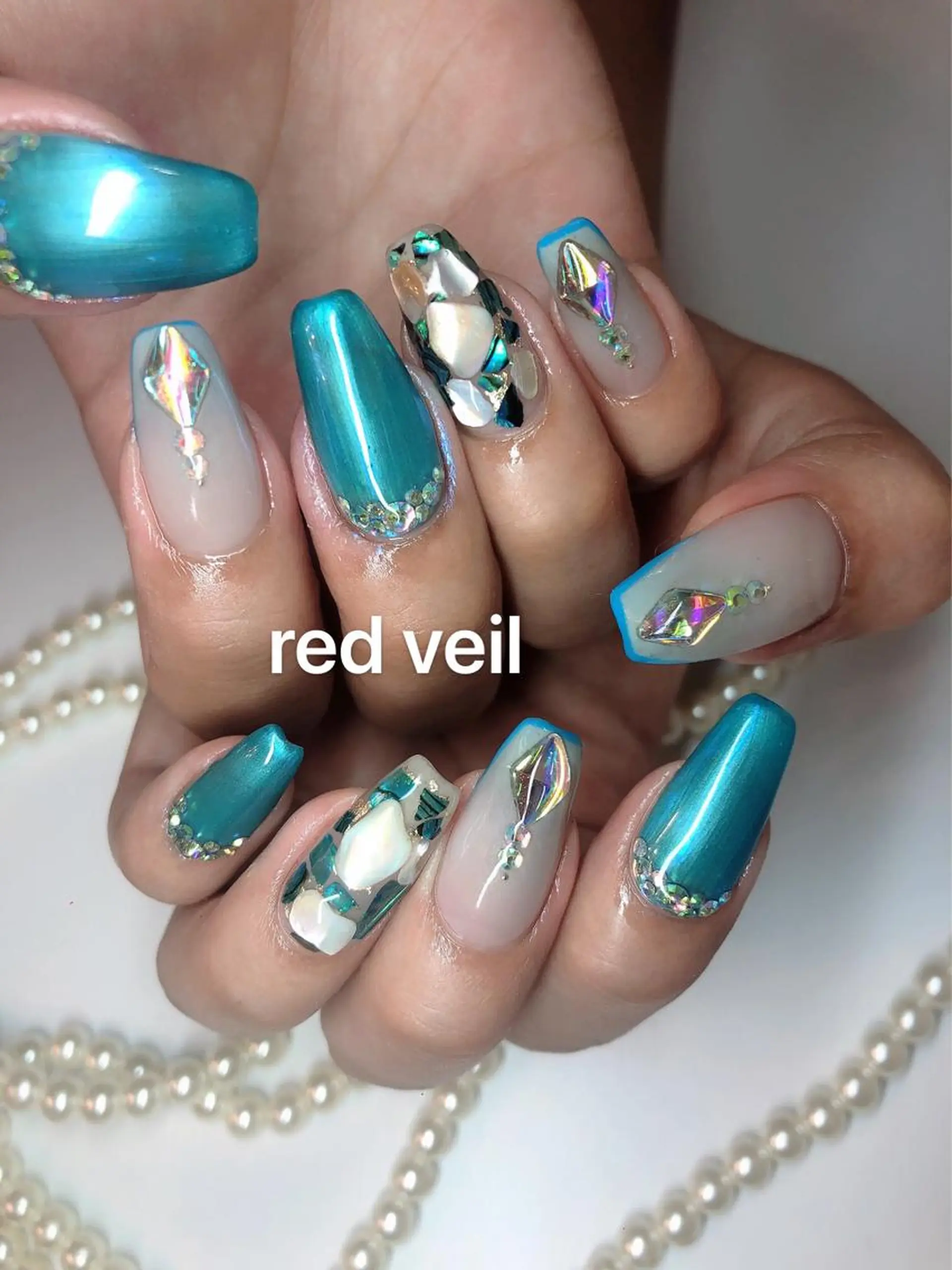 ロング ネイル ロング ロングネイル ミディアムネイル ショートネイル ハンドネイル 長さ出し専門 nynaのネイルデザイン