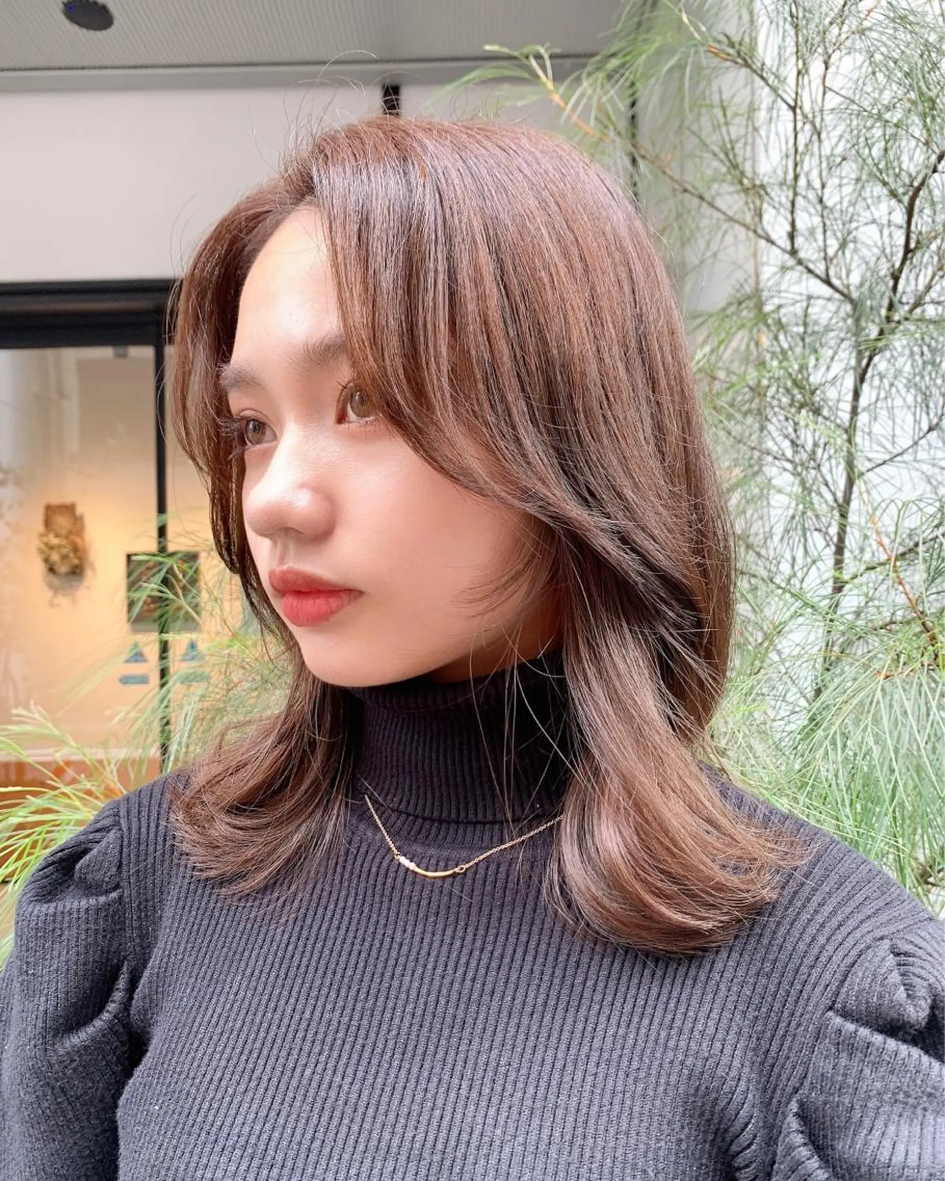 カラー RIKO👼🏻💓 韓国ガーリーのヘアスタイル