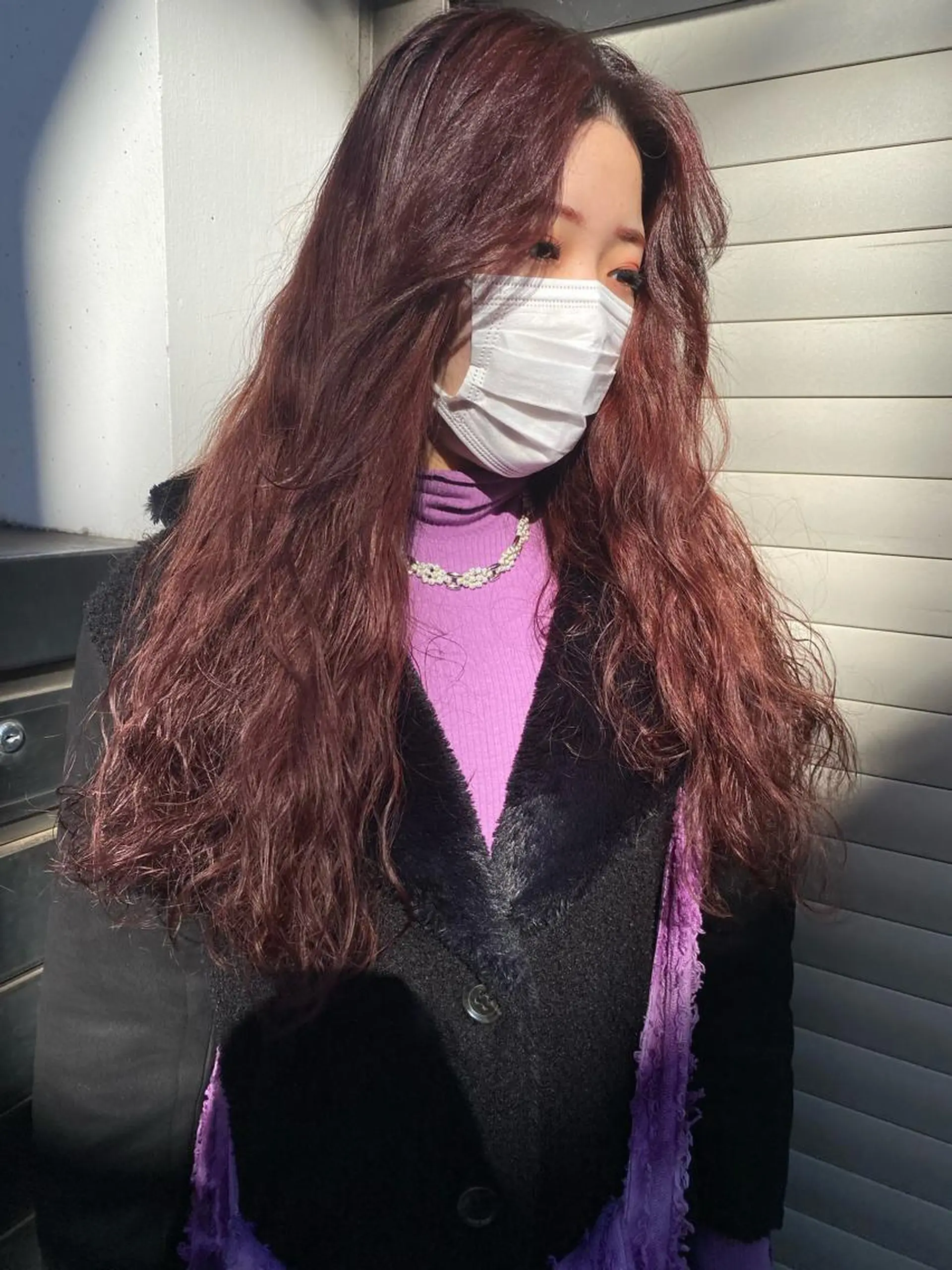 ロング パーマ ソバージュ お任せヘア☘️☘️ 及川渚のヘアスタイル