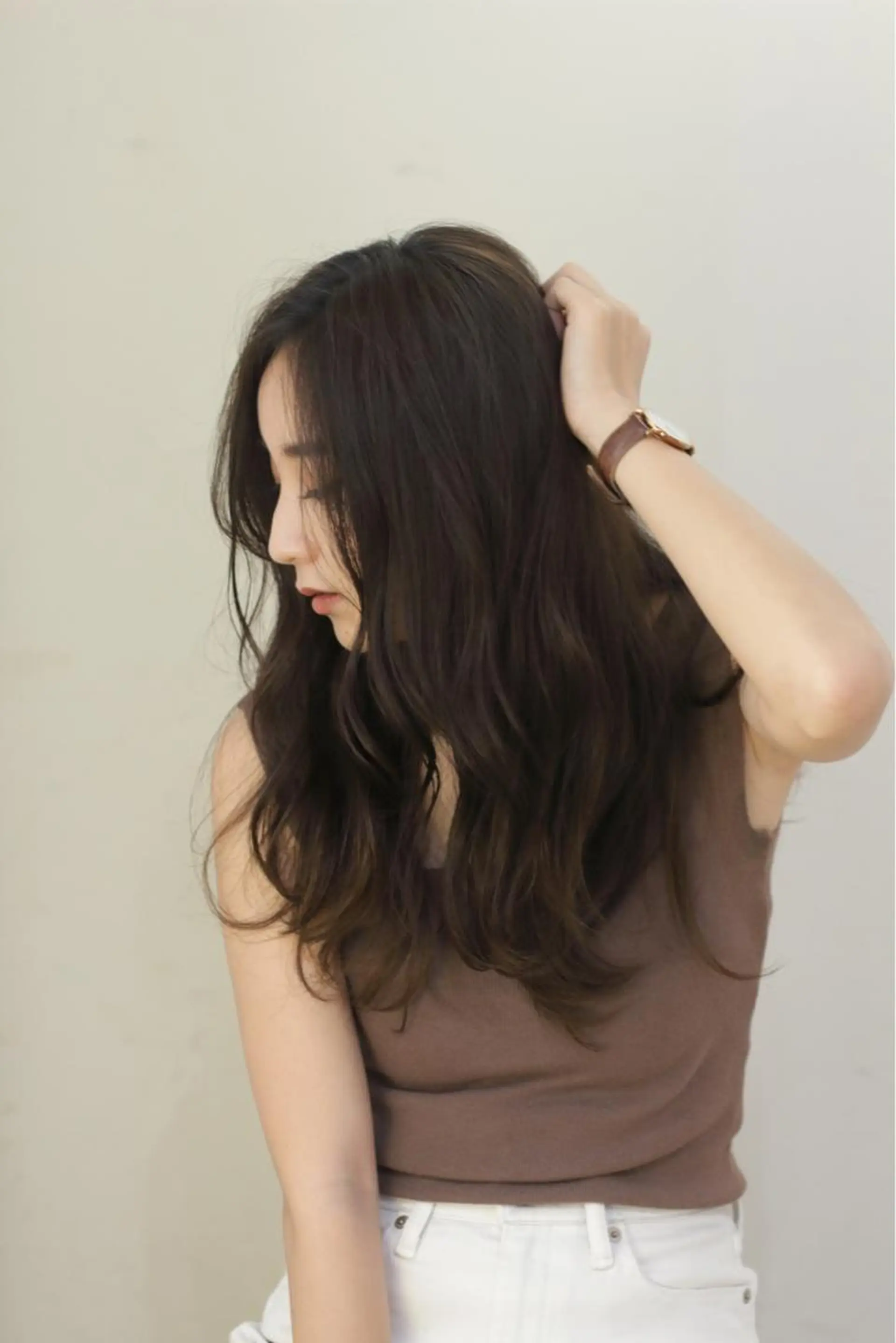 セミロング カット ヘアカラー トリートメント 向井 涼太朗のヘアスタイル