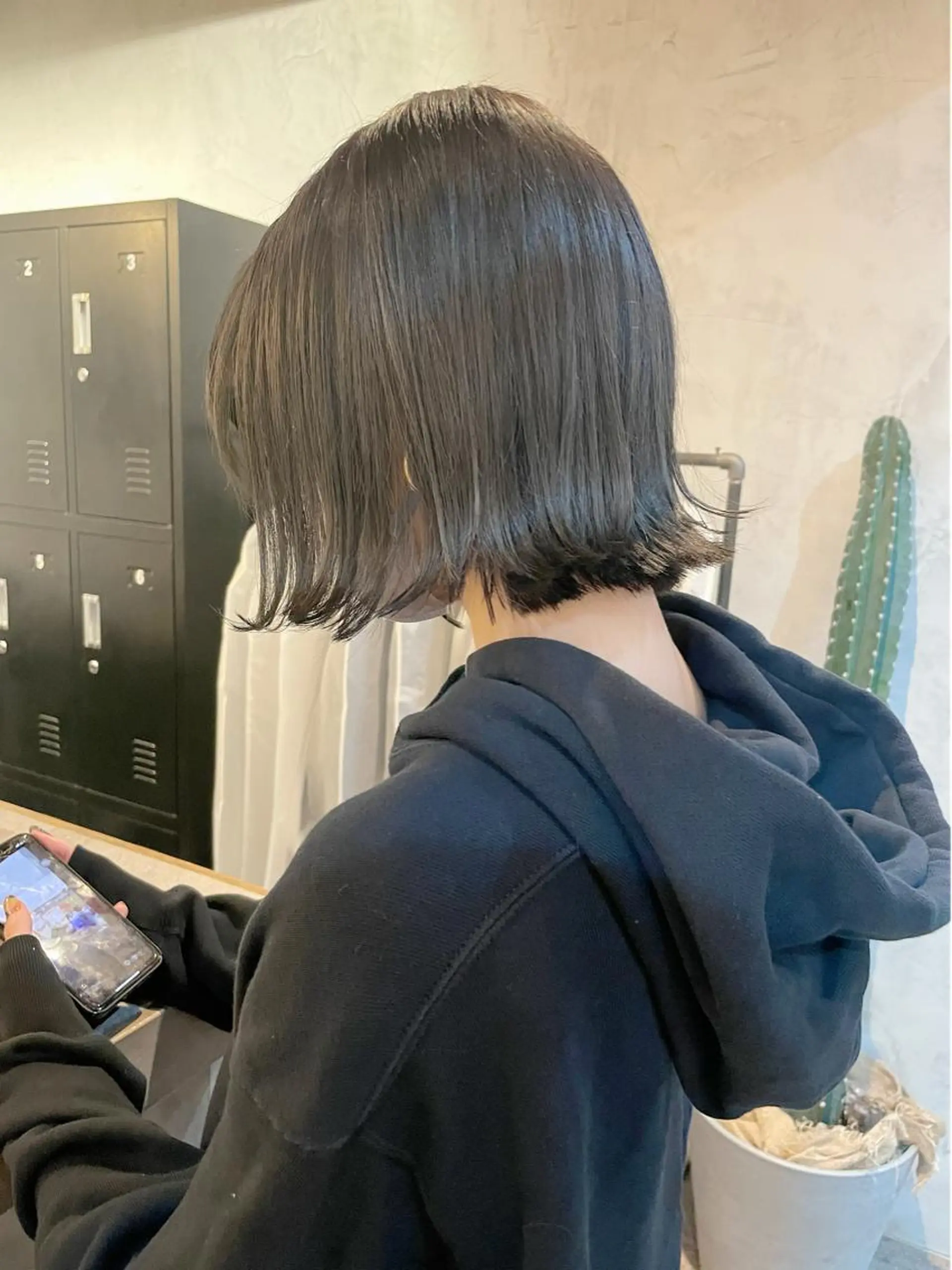 ショート カラー 切りっぱなしボブ ボブ 顔周りカット× 髪質改善【リョウ】のヘアスタイル