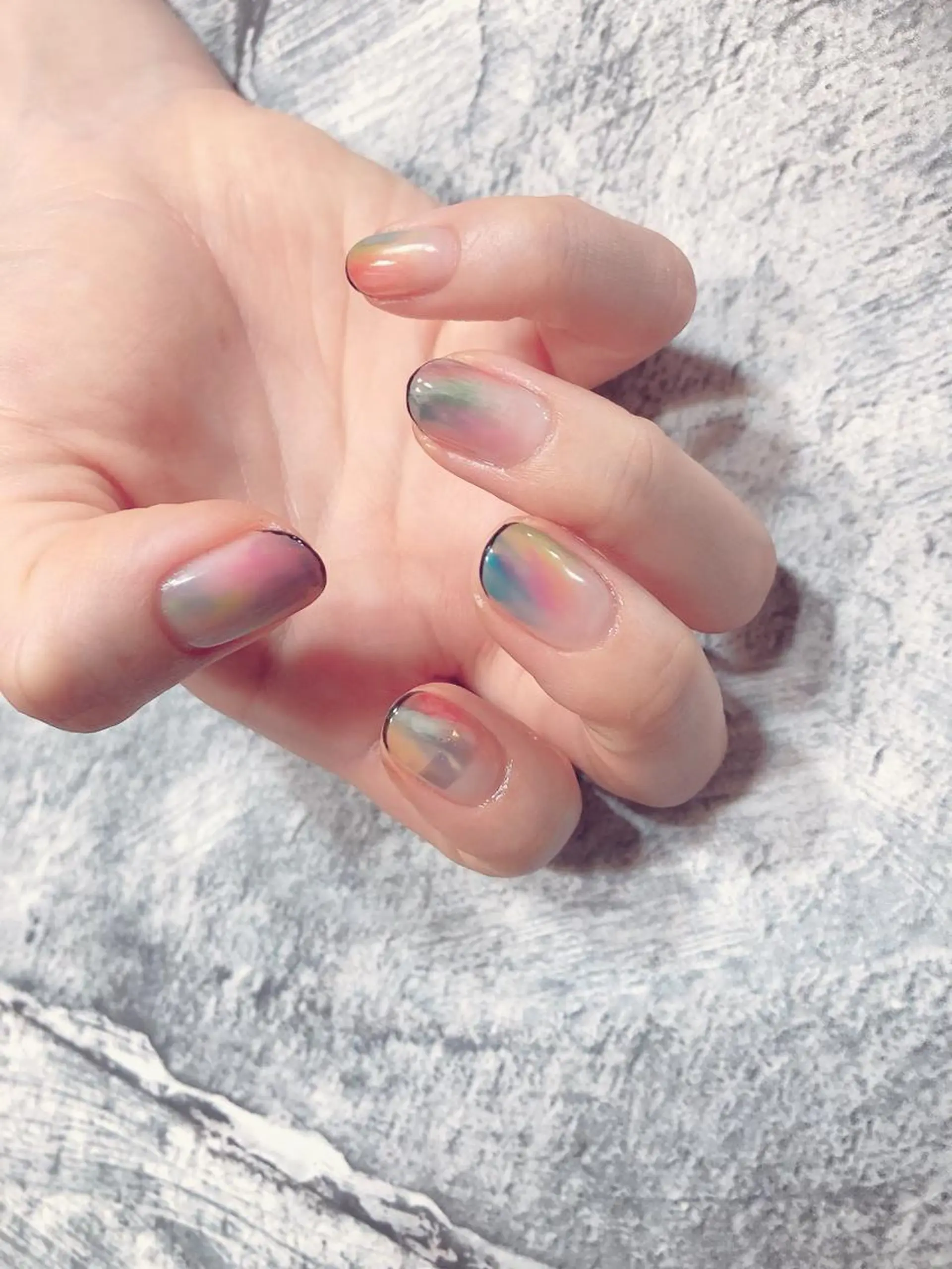 ネイル 北浦和 自爪育成ケアのネイルデザイン