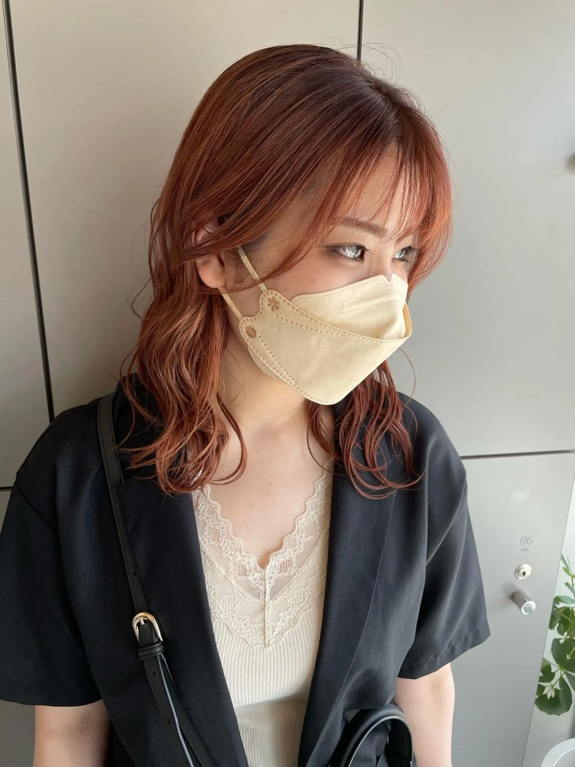 ミディアム 切りっぱなしボブ ショートボブ ミディアムパーマ ミストバング ボブ カット ヘアカラー トリートメント C’LD hair  produce /シールドヘア所属・モテ髪/ボブ/ショー ト/アダチフウトのヘアスタイル