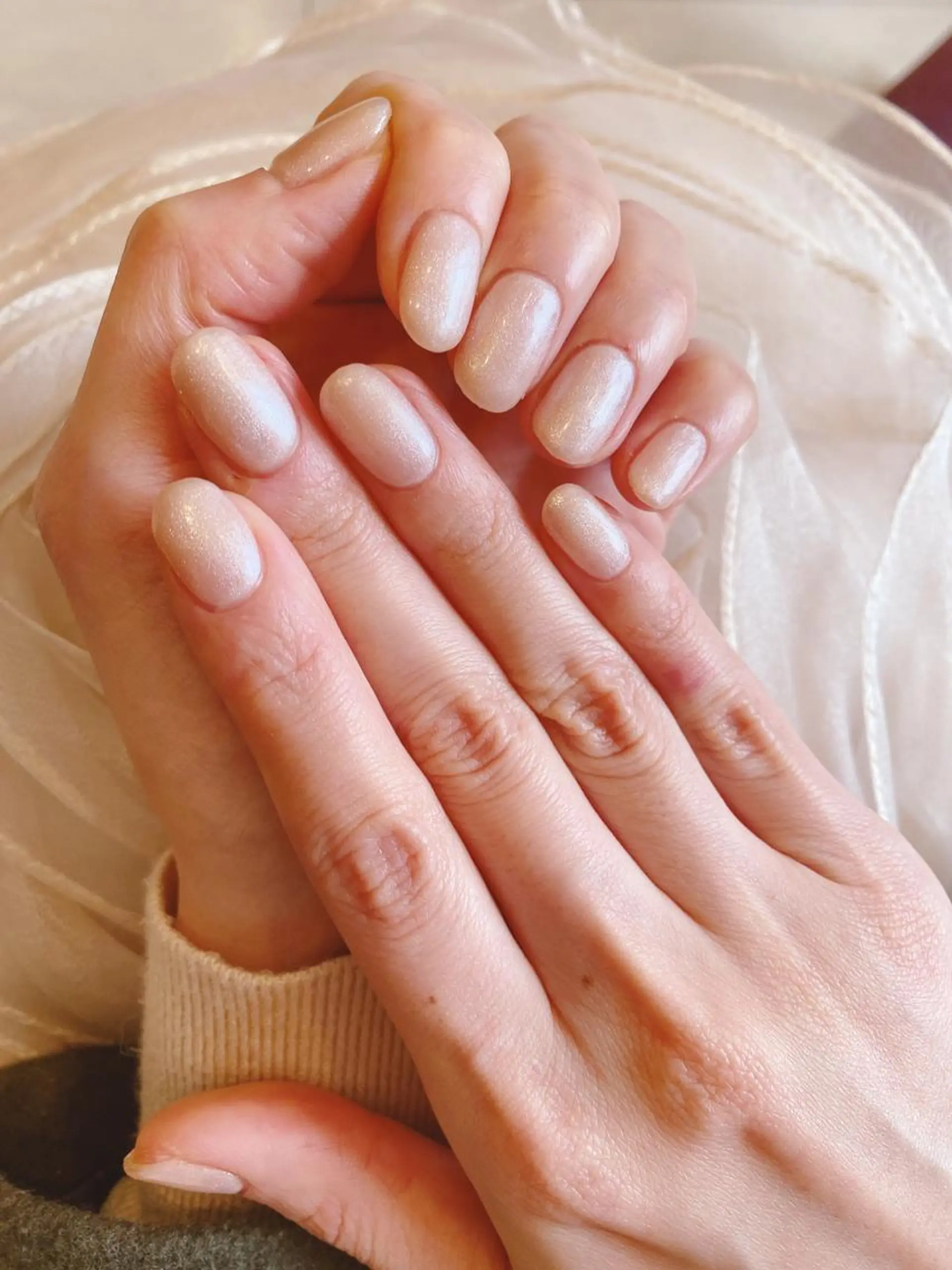 ネイル ワンカラーネイル ネイル ティアラのネイルデザイン