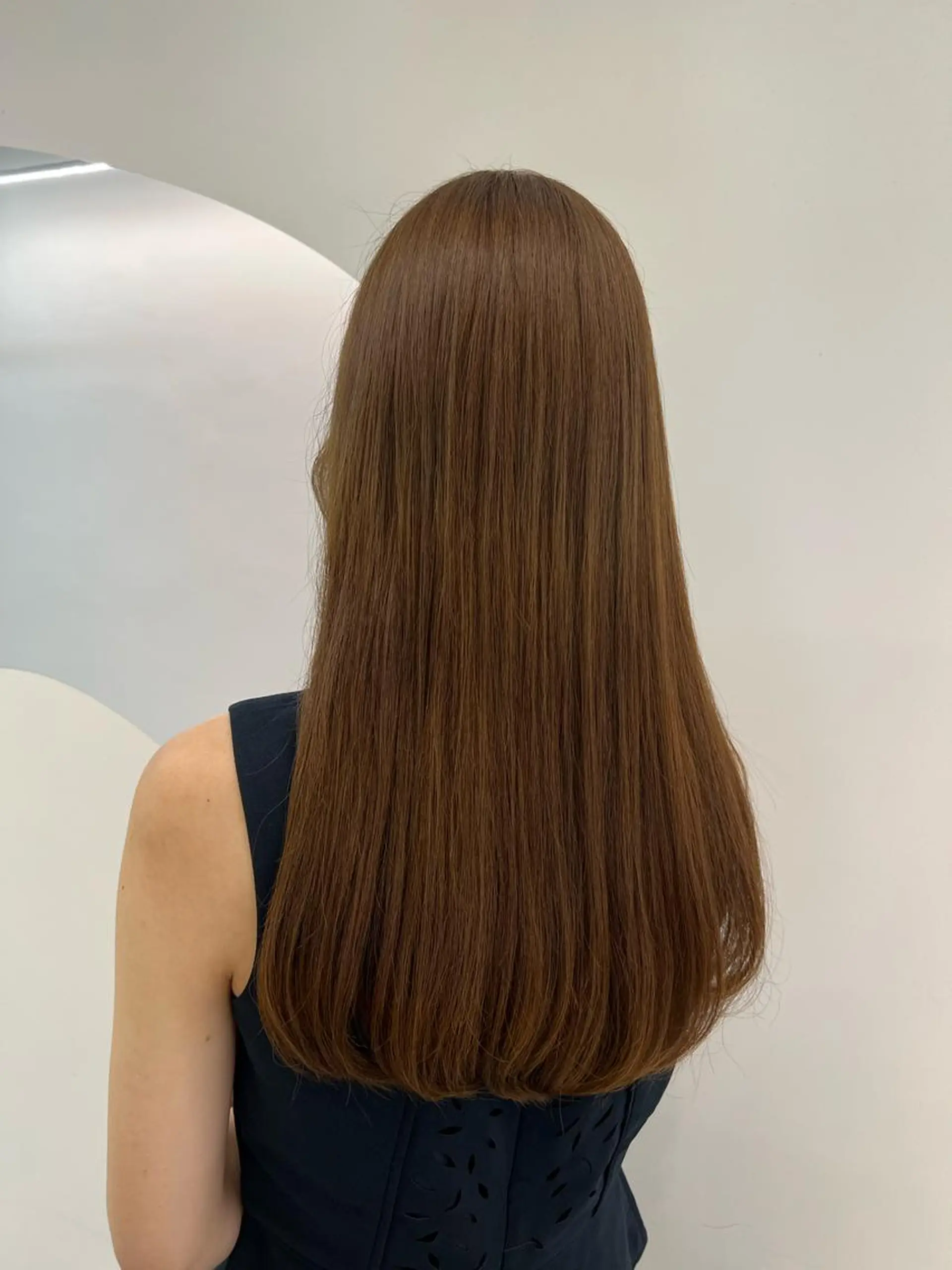 ロング カラー ベージュカラー ヘアカラー 韓国ヘア☁️ mitsukiのヘアスタイル