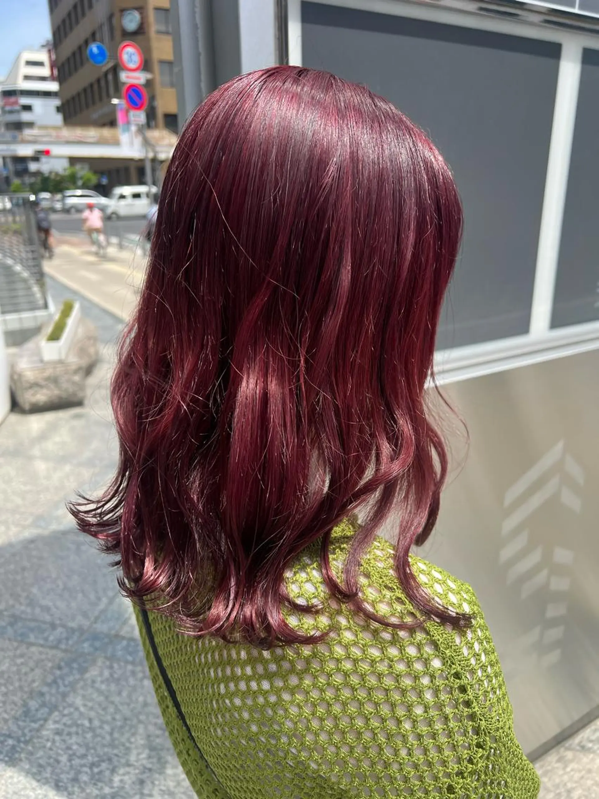 セミロング カラー ブリーチ ダブルカラー ブリーチなしカラー ヘアカラー ParveMix /  相馬 さくらのヘアスタイル