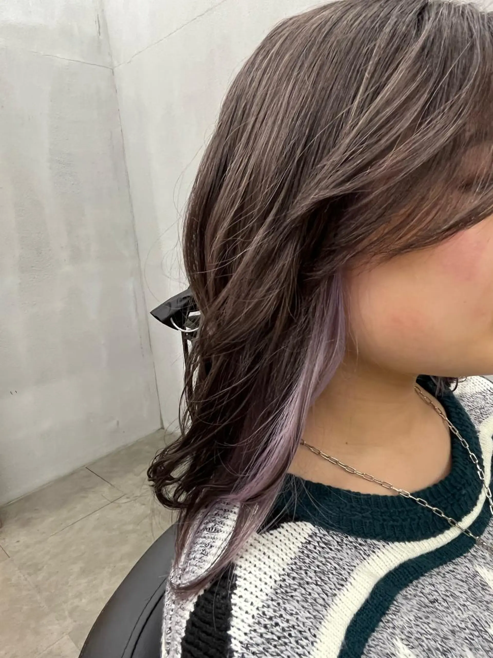 セミロング カラー グレージュ ラベンダーカラー カット ヘアカラー トリートメント メンズ支持率NO.1 マサキのヘアスタイル
