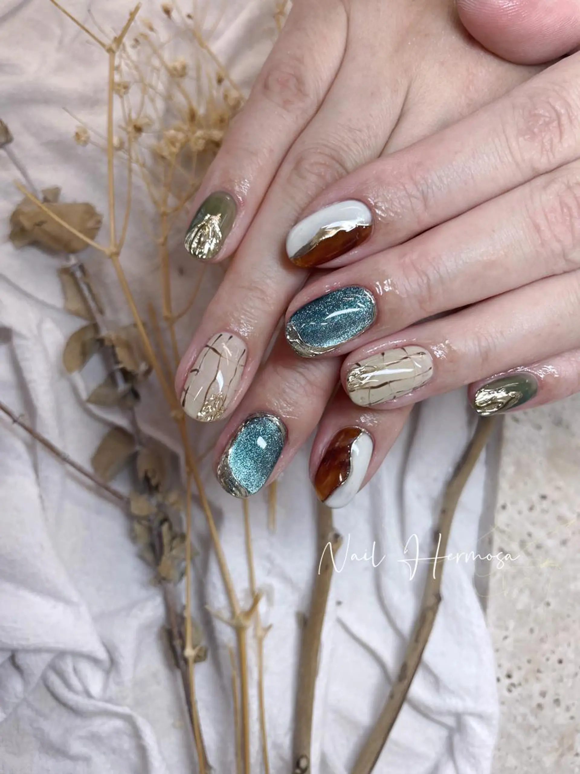 ネイル 長さ出し フラッシュネイル フットネイル ジェルネイル マグネットネイル ハンドネイル ネイル エルモサのネイルデザイン