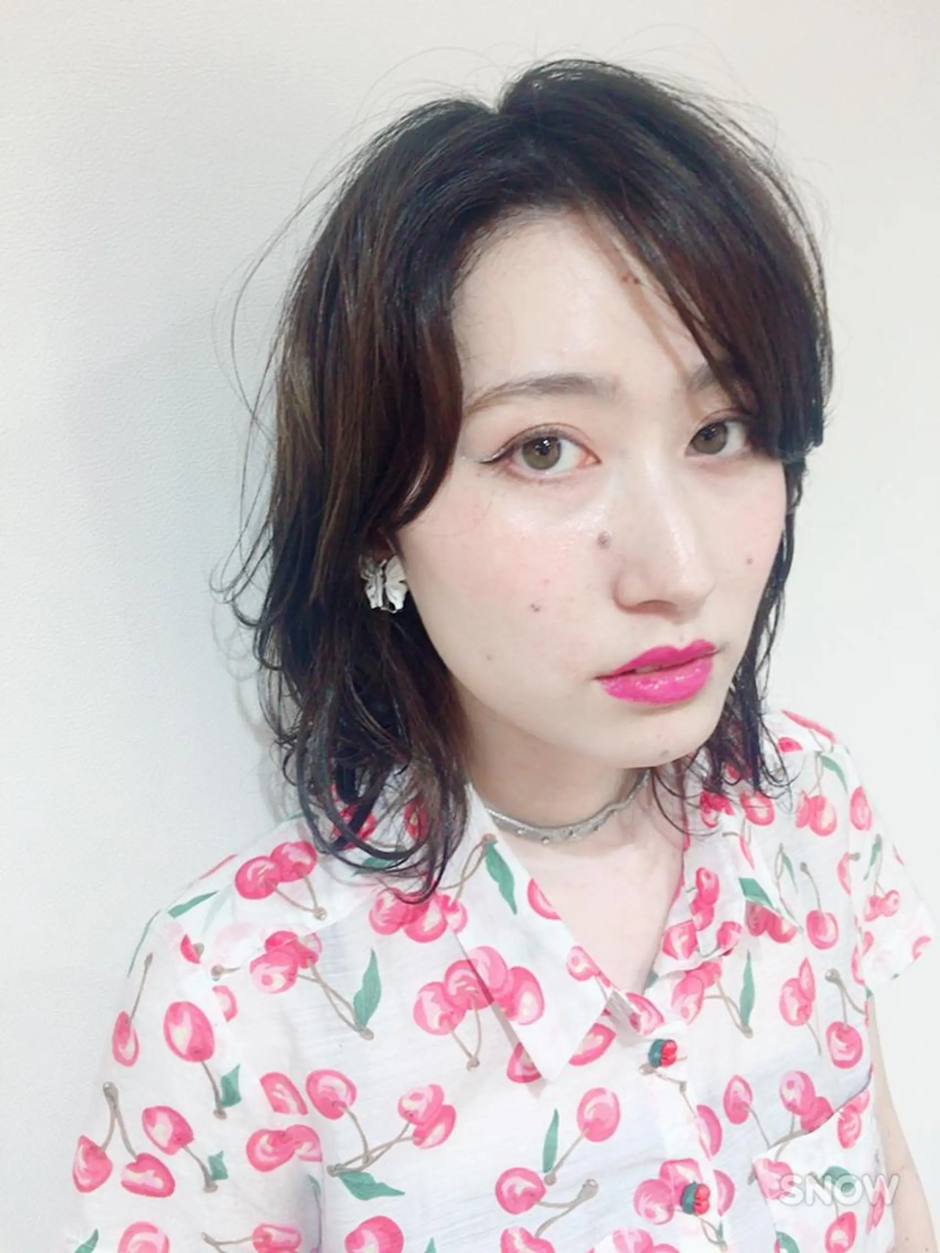 セミロング パーマ ウルフカット／吉村 桃子のヘアスタイル