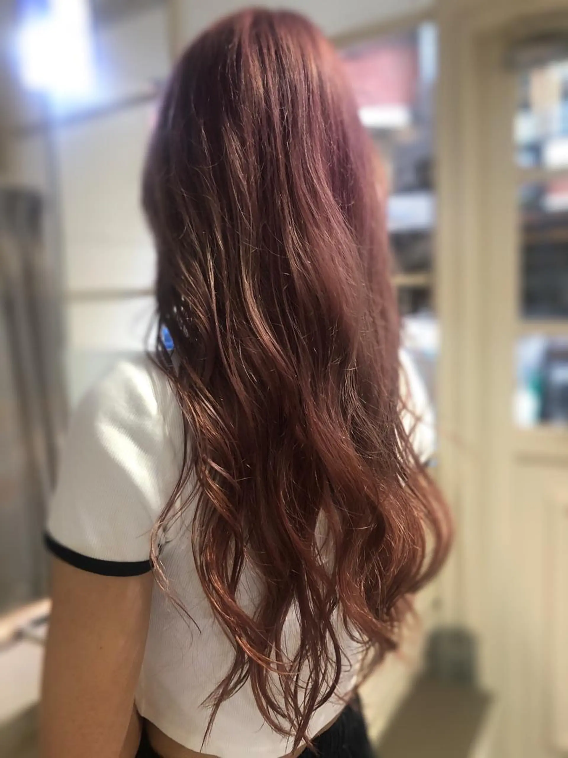 ロング カラー ブリーチ ピンクカラー カラー特化美容師 なかもと たつひろのヘアスタイル