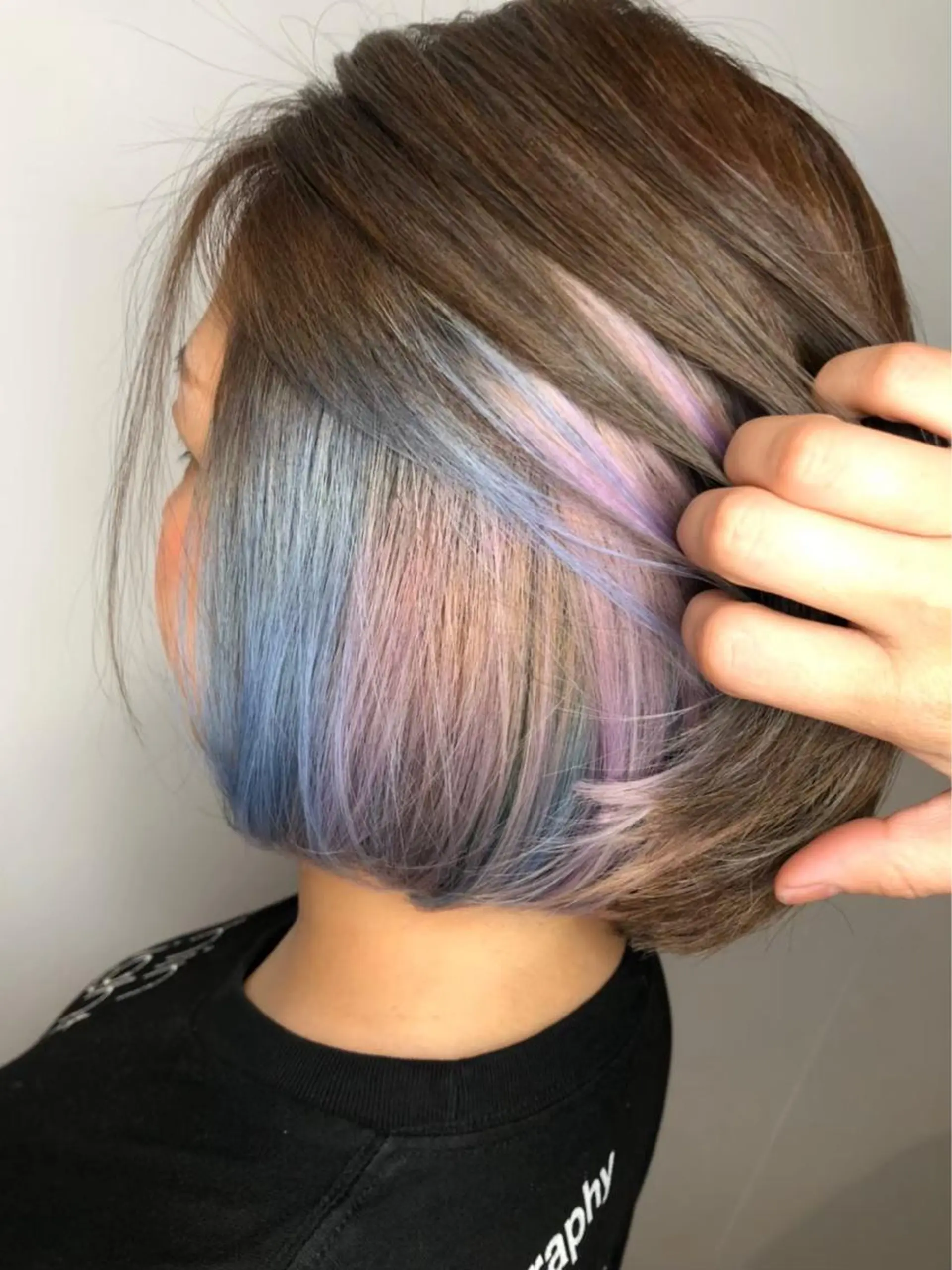 ミディアム カラー ヘアアレンジ HairSignature所属・ブリーチ指名神戸 No.1美容師RENのヘアスタイル