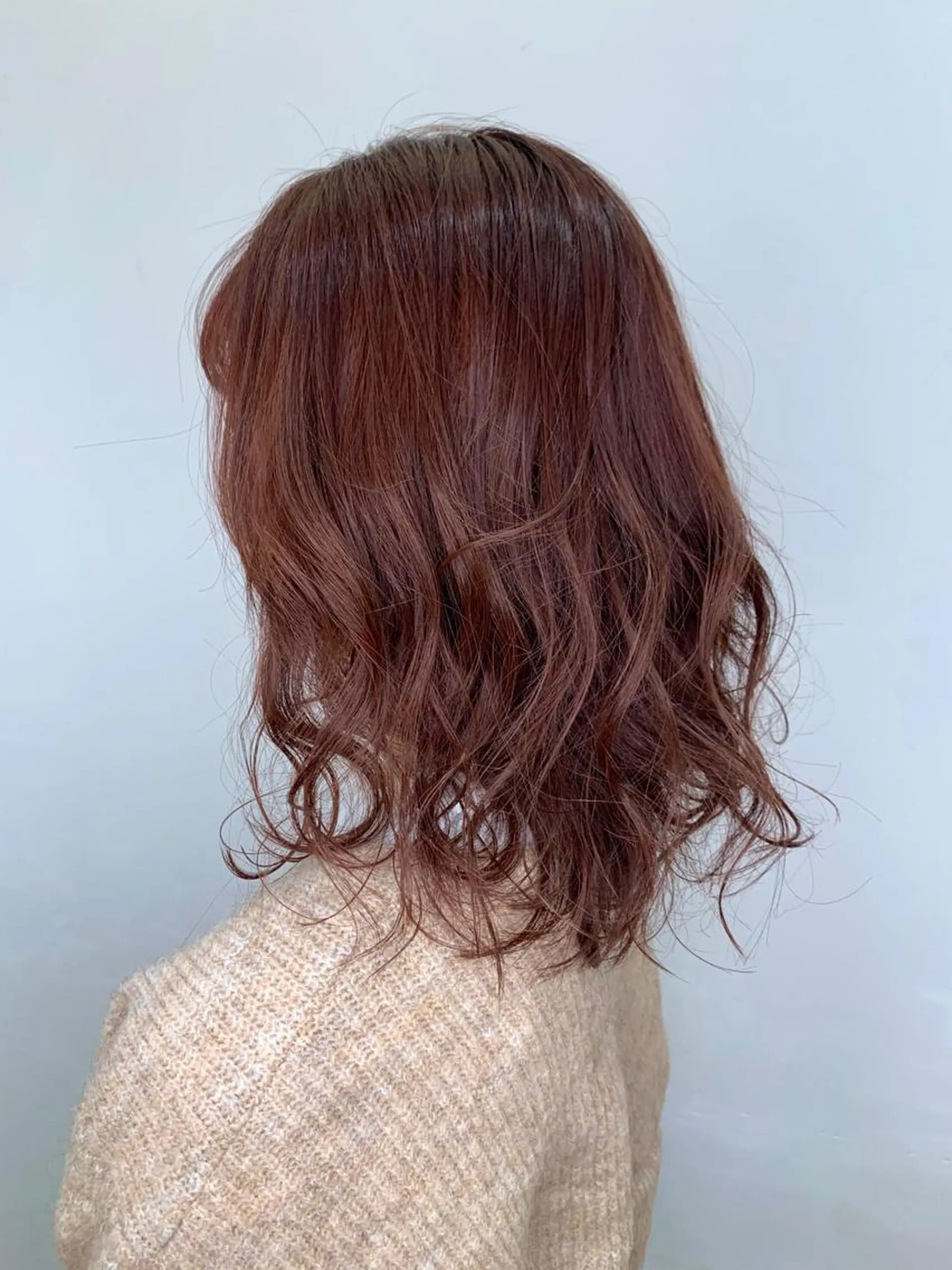 セミロング カラー ベージュカラー ピンクカラー ピンクベージュ 🍊mai🍊 似合わせスタイル🌿のヘアスタイル