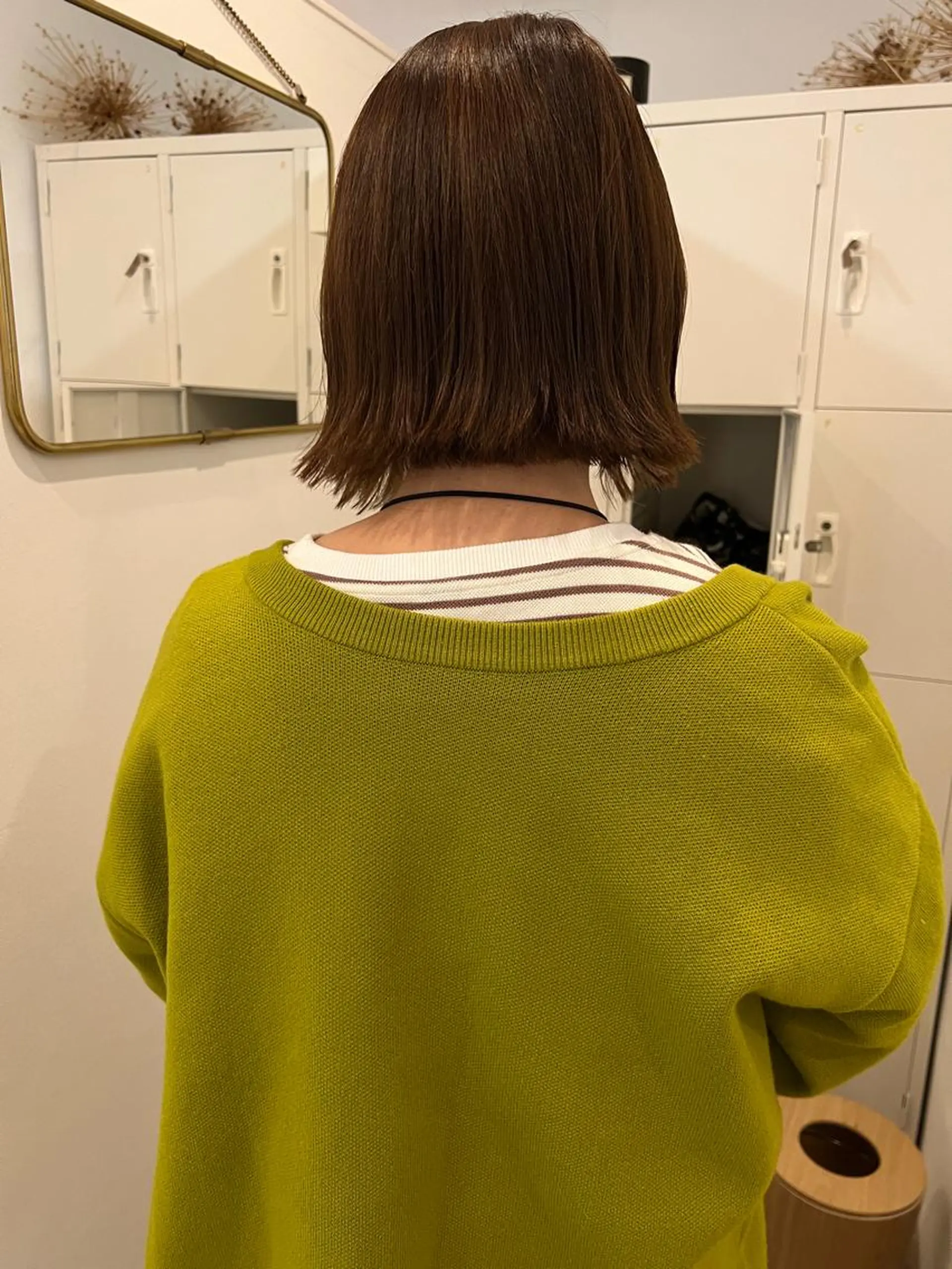 ミディアム カラー レイヤーカット ボブパーマNo.1のヘアスタイル