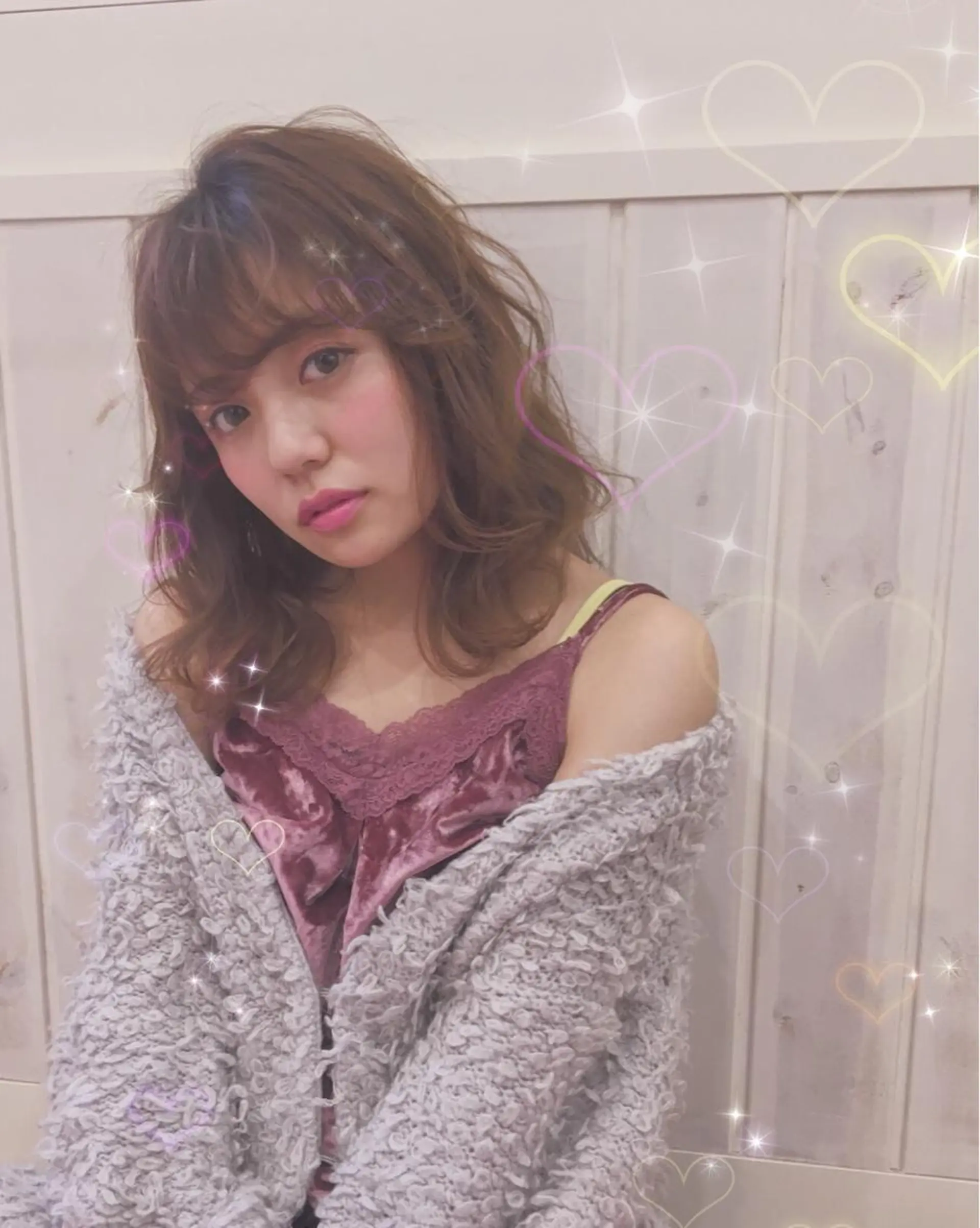 ミディアム カラー パーマ ヘアアレンジ 代表🎀 ふわモテ愛 され髪🩷yumiのヘアスタイル