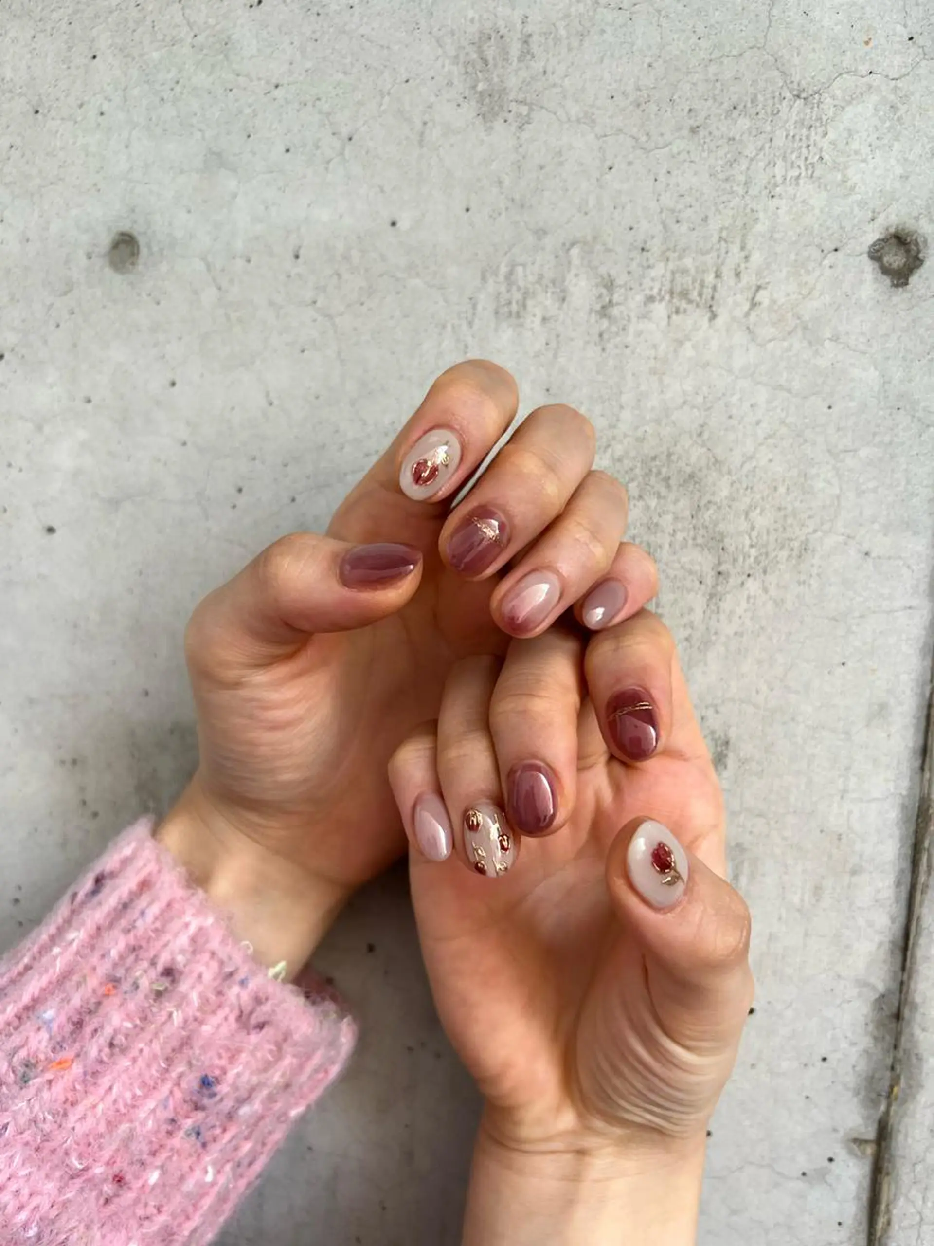 ネイル 持ち込み ニュアンスネイル Charme. NOBUKOのネイルデザイン