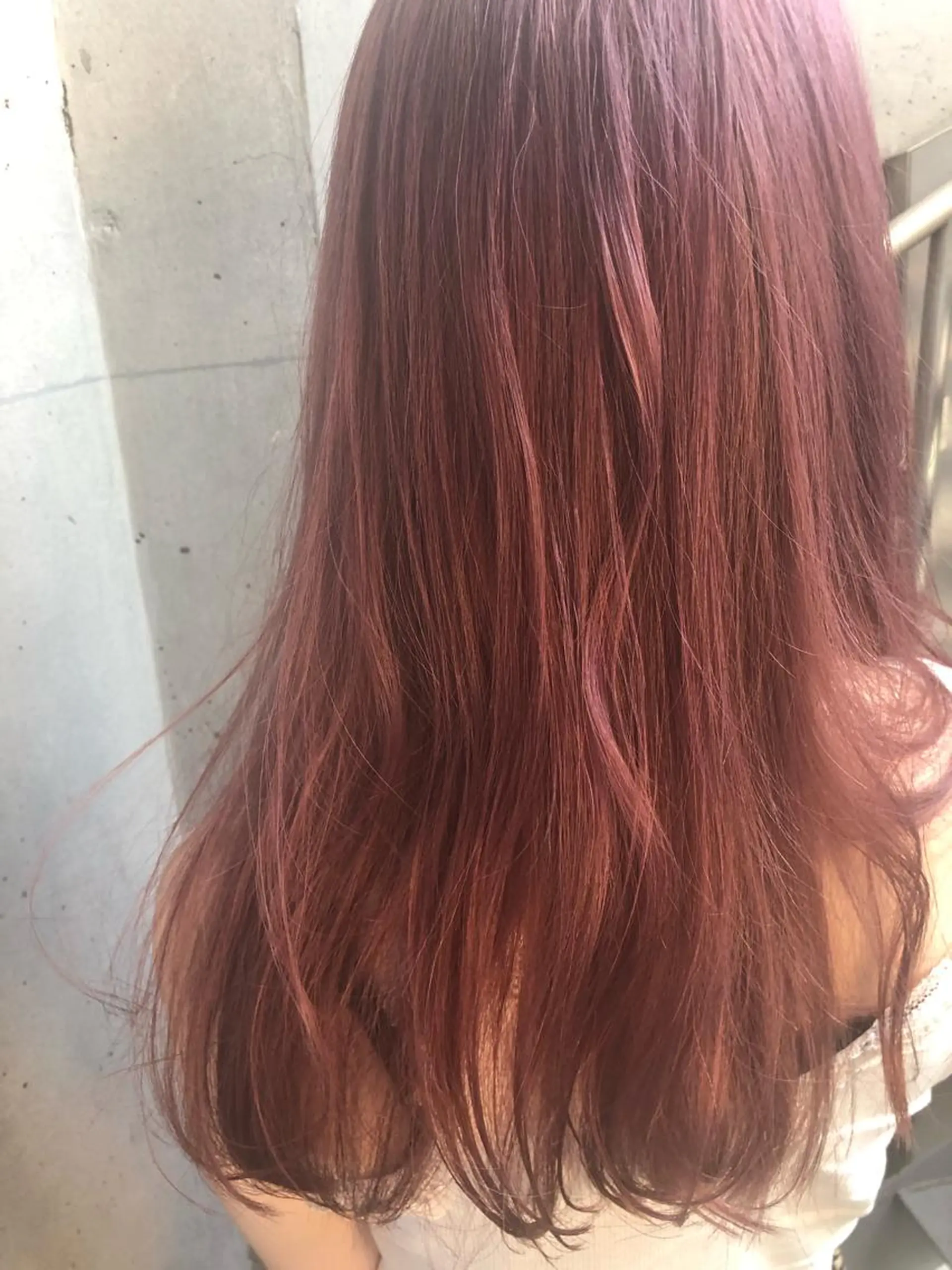 ロング カラー ブリーチ ヘアカラー トリートメント 韓国hair ·͜· watanabeのヘアスタイル