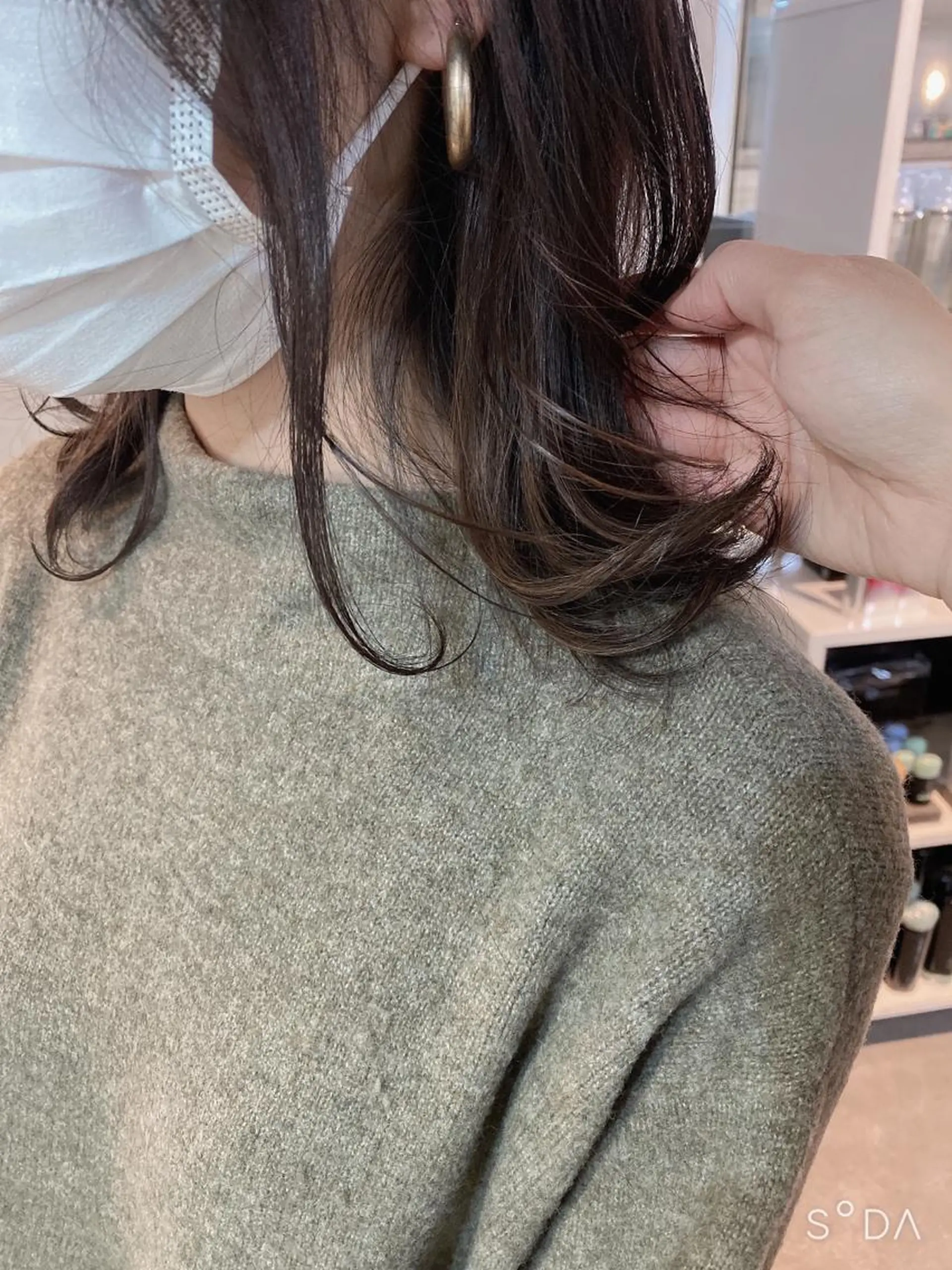 ミディアム カラー ヘアアレンジ stylist/蛯谷 珠里のヘアスタイル
