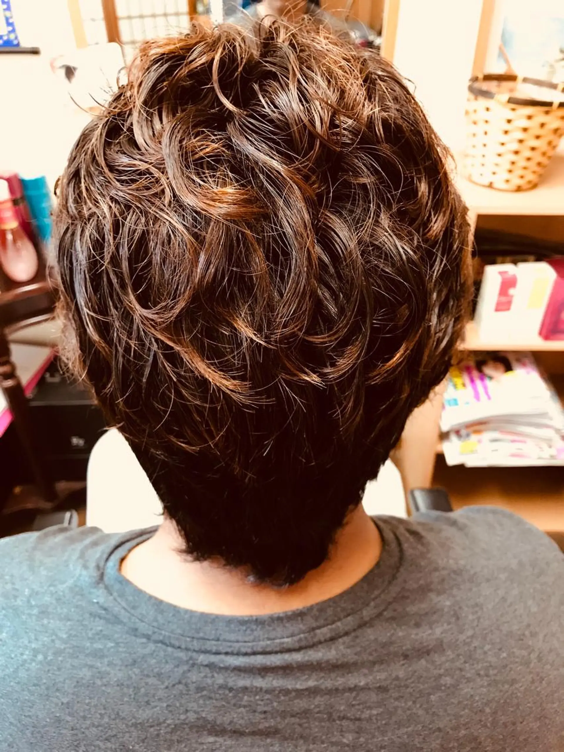 ショート パーマ メンズ メンズパーマ ショートヘア パーマ S AIRIのヘアスタイル